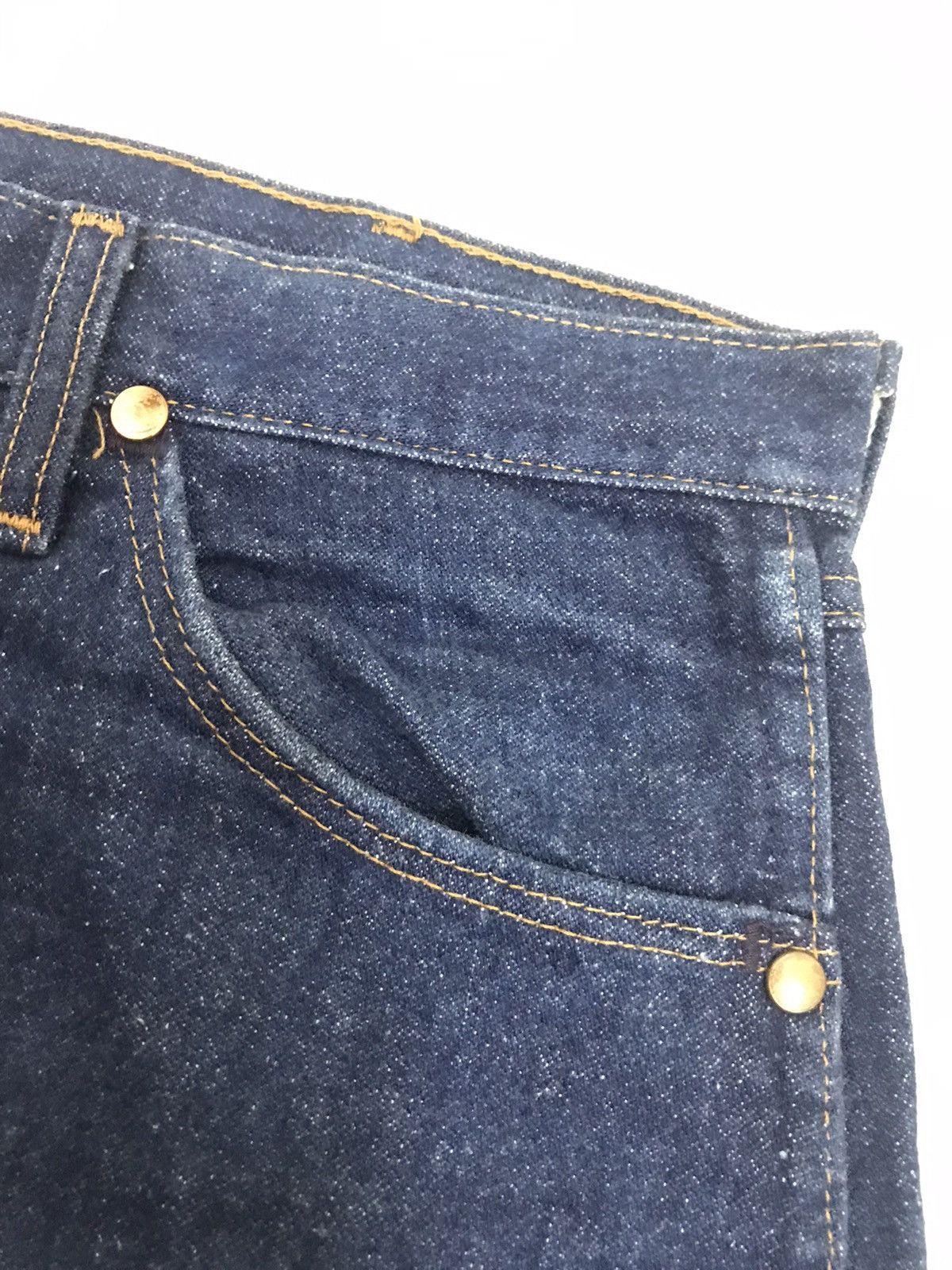 Vintage × Wrangler Vintage 70s Wrangler Denim Jeans Scovill USA Size US 34 / EU 50 - 8 Thumbnail