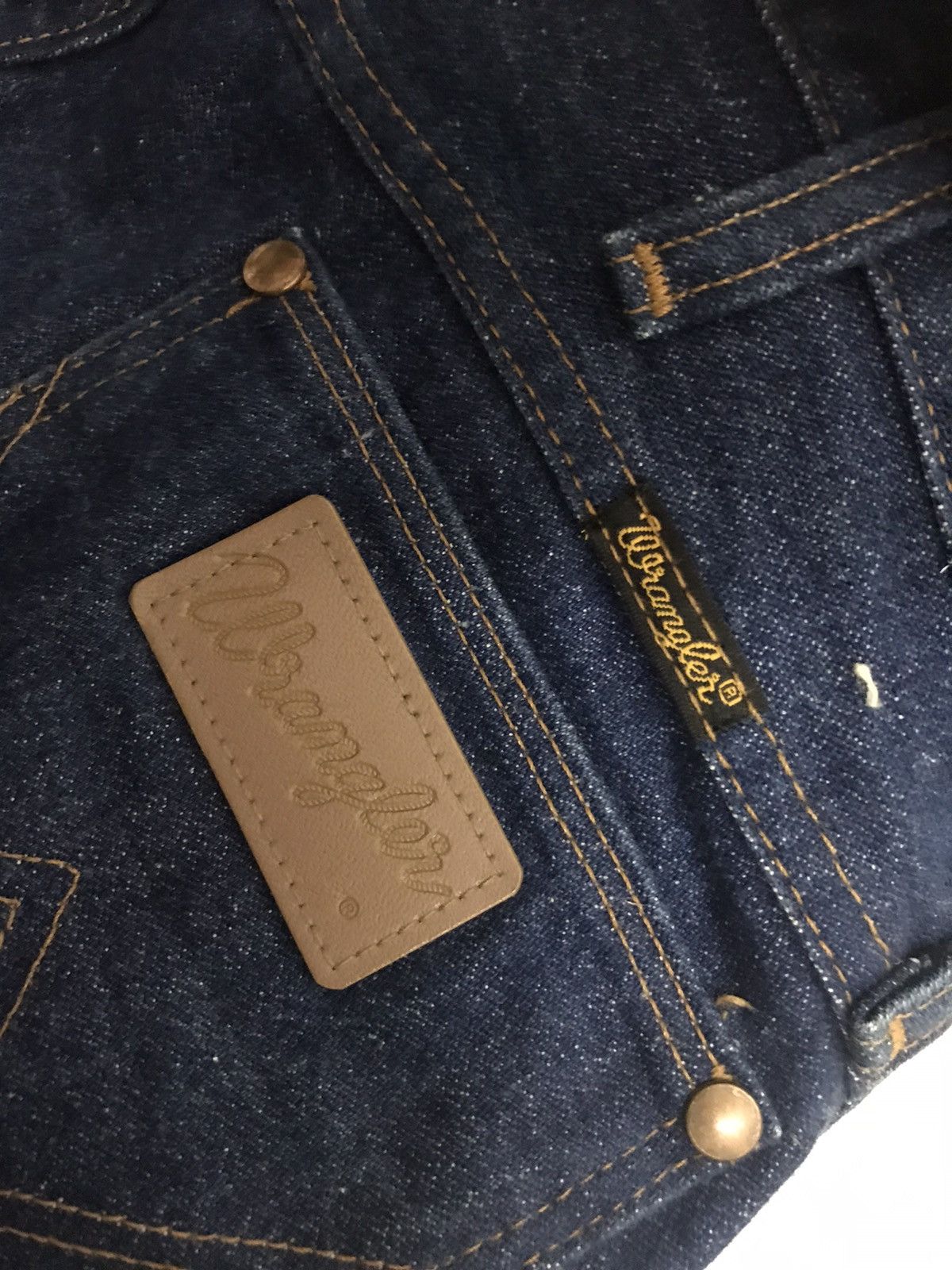 Vintage × Wrangler Vintage 70s Wrangler Denim Jeans Scovill USA Size US 34 / EU 50 - 4 Thumbnail