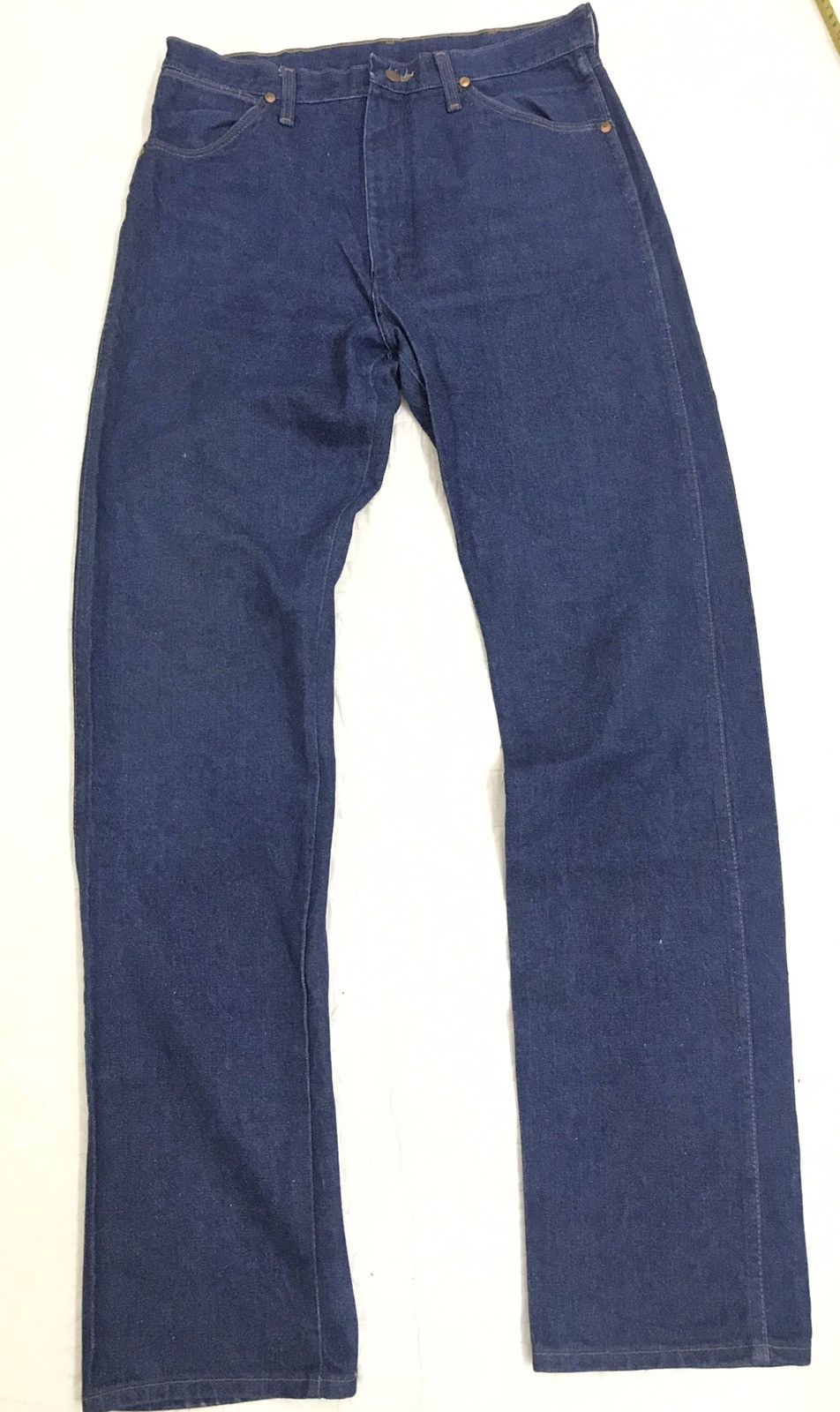 Vintage × Wrangler Vintage 70s Wrangler Denim Jeans Scovill USA Size US 34 / EU 50 - 1 Thumbnail