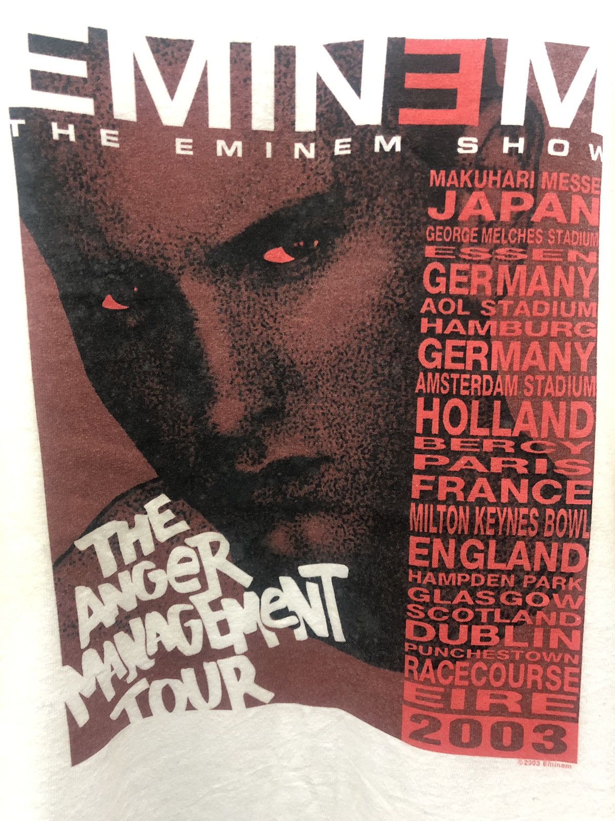 Eminem Rare Vintage Eminem The Anger Management Tour 2003 Shirt Size US L / EU 52-54 / 3 - 2 Thumbnail