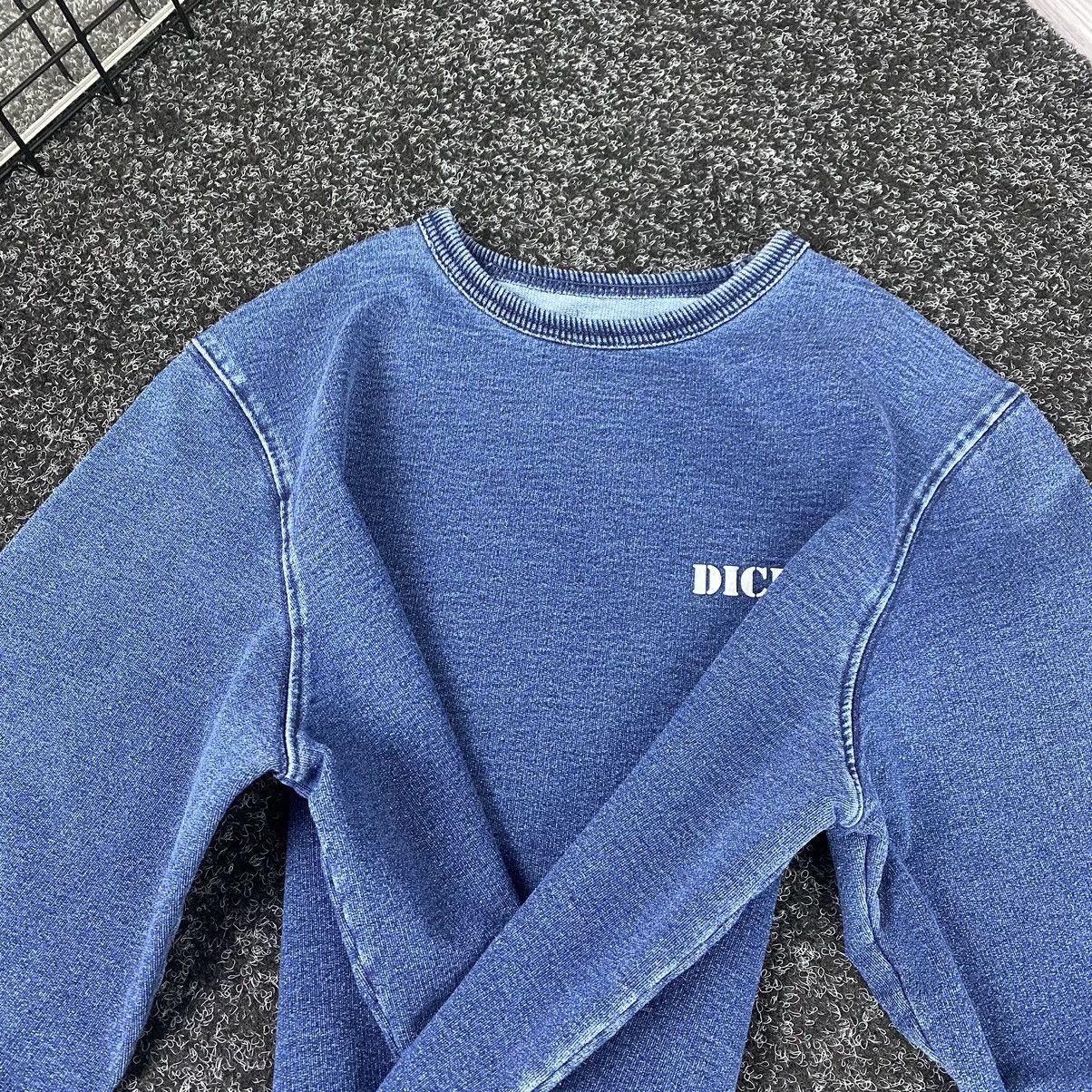 Dickies Denim Blue Dickies EU Distressed Pullover Sweatshirt Size US S / EU 44-46 / 1 - 6 Thumbnail