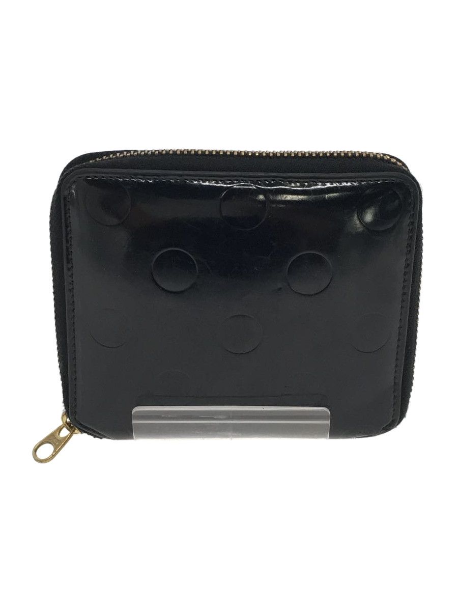 Wallets Black Bi-fold Enamel Dot Embossed