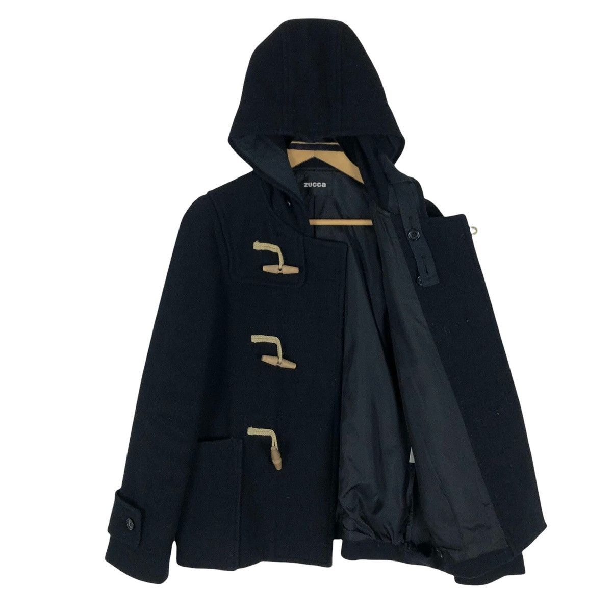 CABANE de ZUCCa Zucca Wool Hooded Duffle Coat Size M / US 6-8 / IT 42-44 - 8 Thumbnail