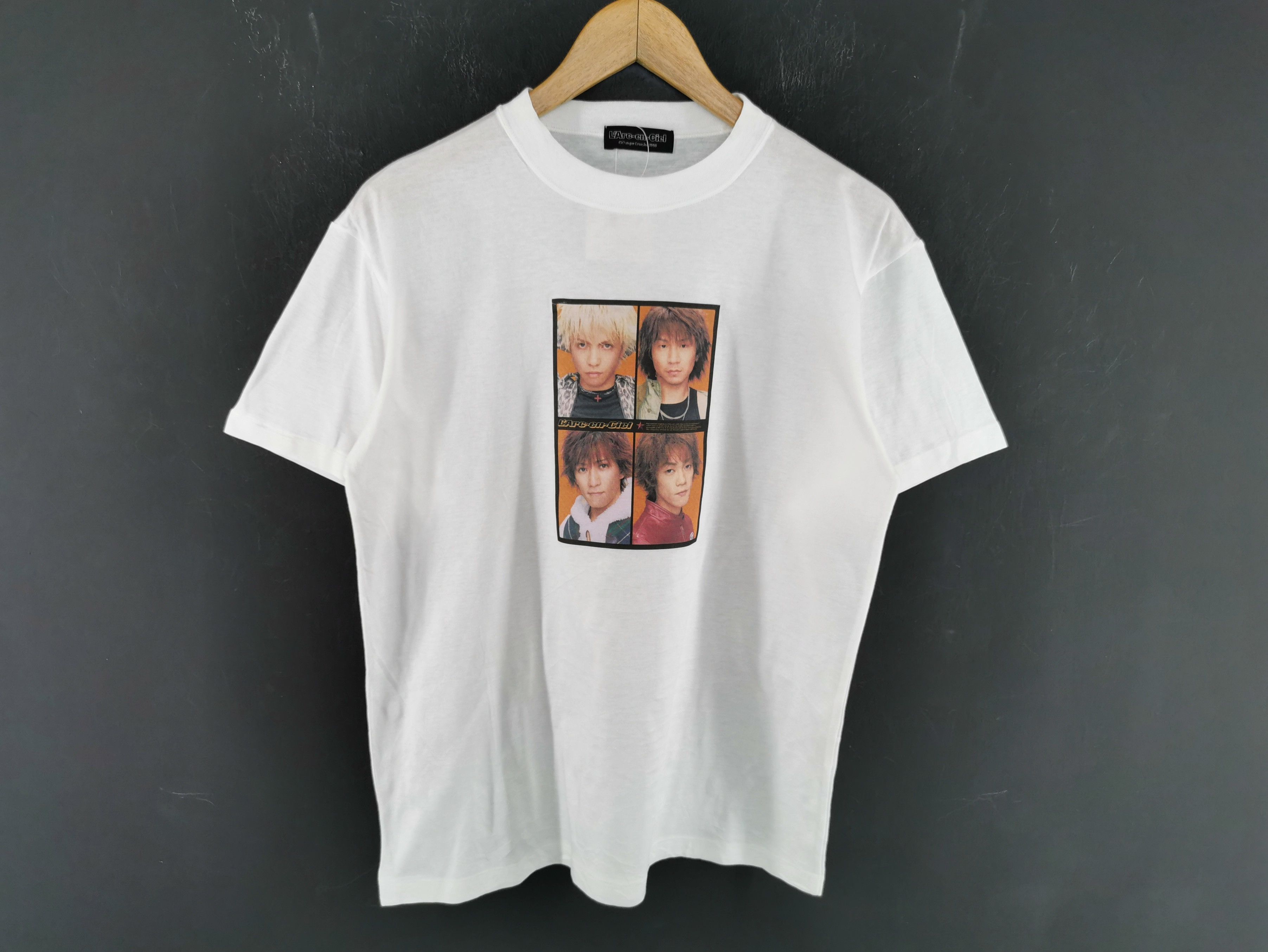 Vintage 90s L'Arc-en-Ciel Band T Shirt Made In Japan