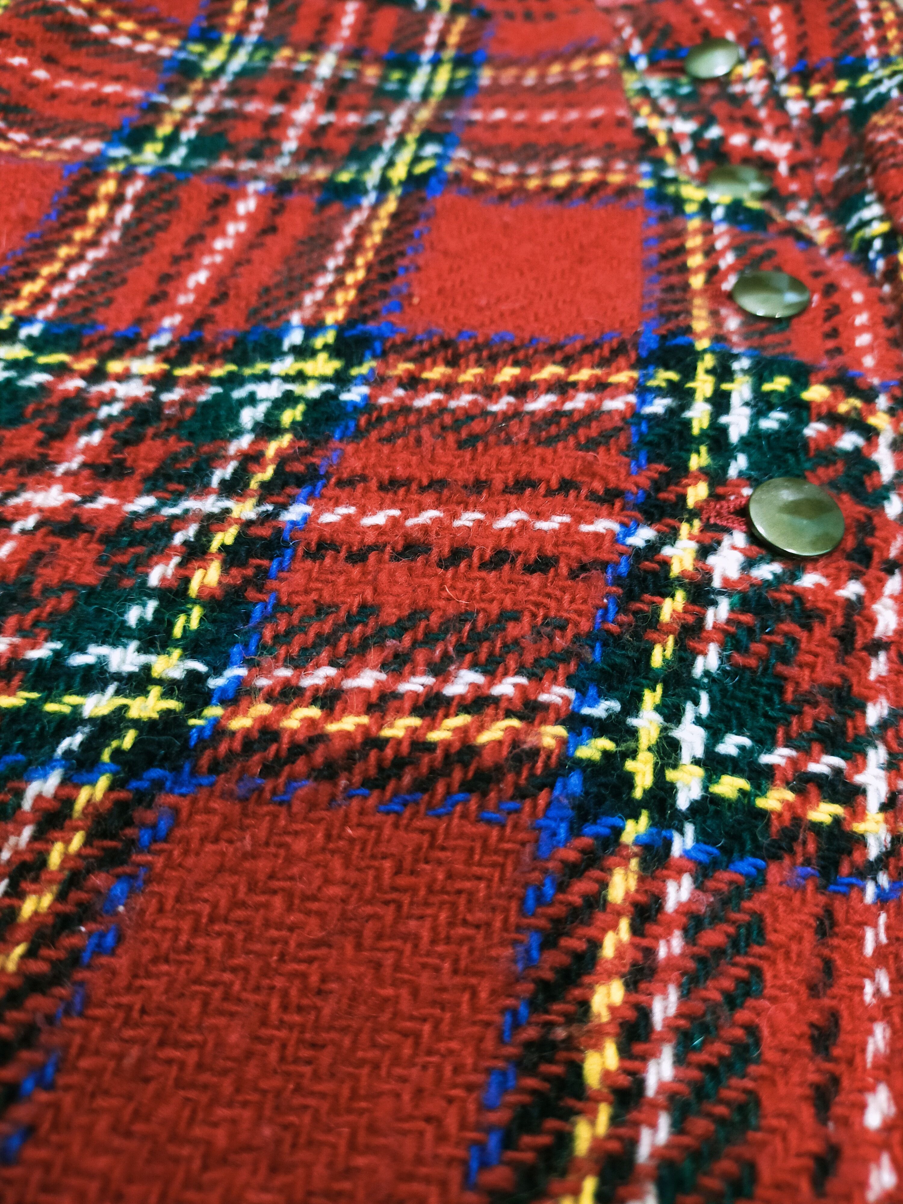 Japanese Brand × Vintage Vintage Mammina Red Tartan Unisex Punk Style Size US 26 / EU 42 - 2 Thumbnail