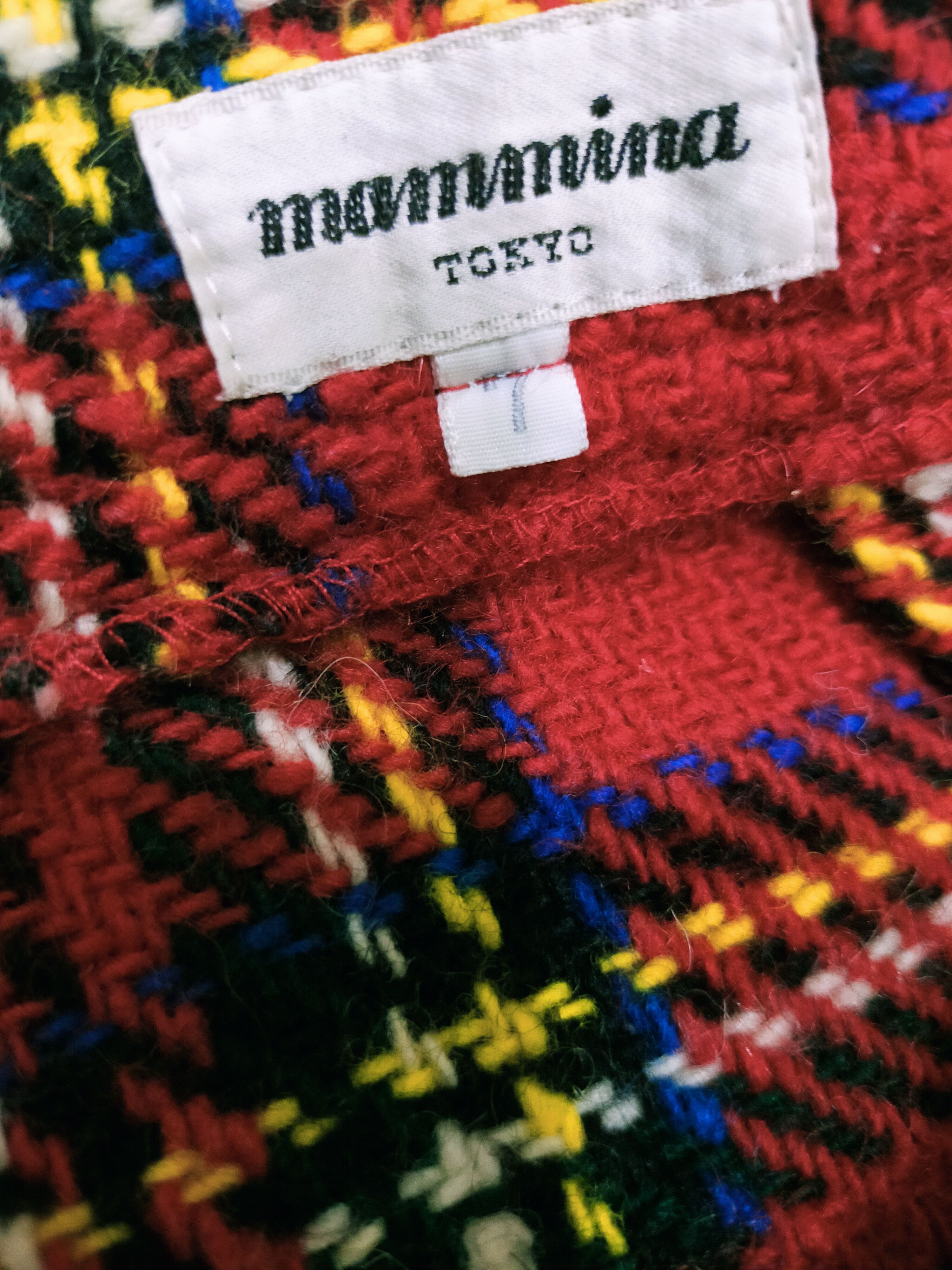 Japanese Brand × Vintage Vintage Mammina Red Tartan Unisex Punk Style Size US 26 / EU 42 - 3 Thumbnail