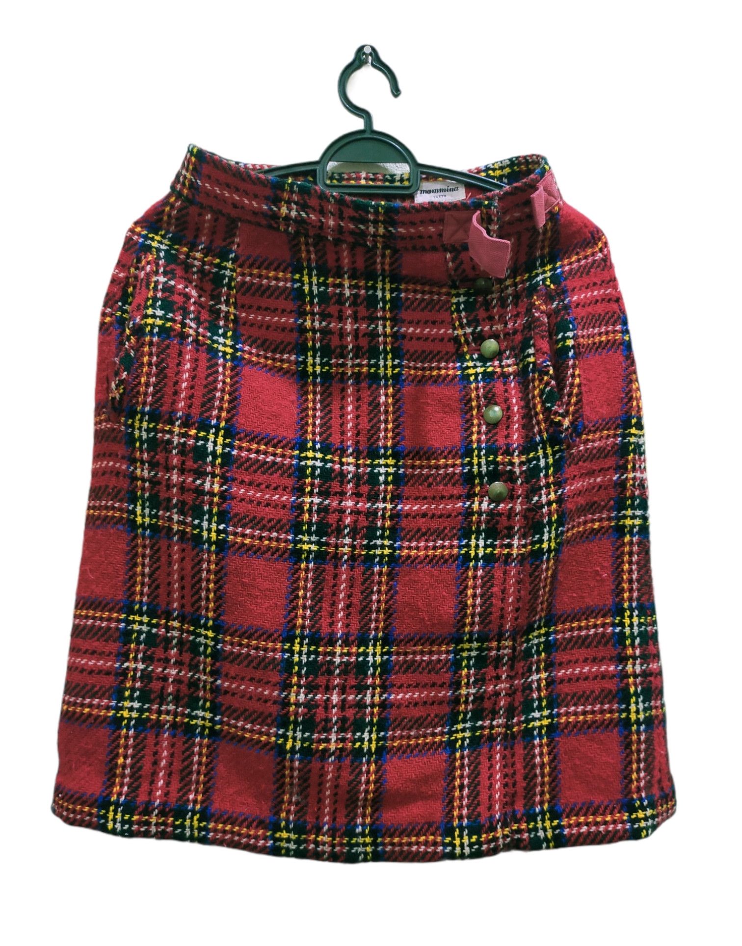 Japanese Brand × Vintage Vintage Mammina Red Tartan Unisex Punk Style Size US 26 / EU 42 - 1 Thumbnail