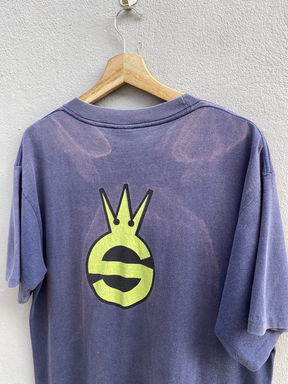 Stussy 💥Vintage RARE 1980’s OG Streetwear STÜSSY Crown 👑 Tee Size US L / EU 52-54 / 3 - 3 Thumbnail