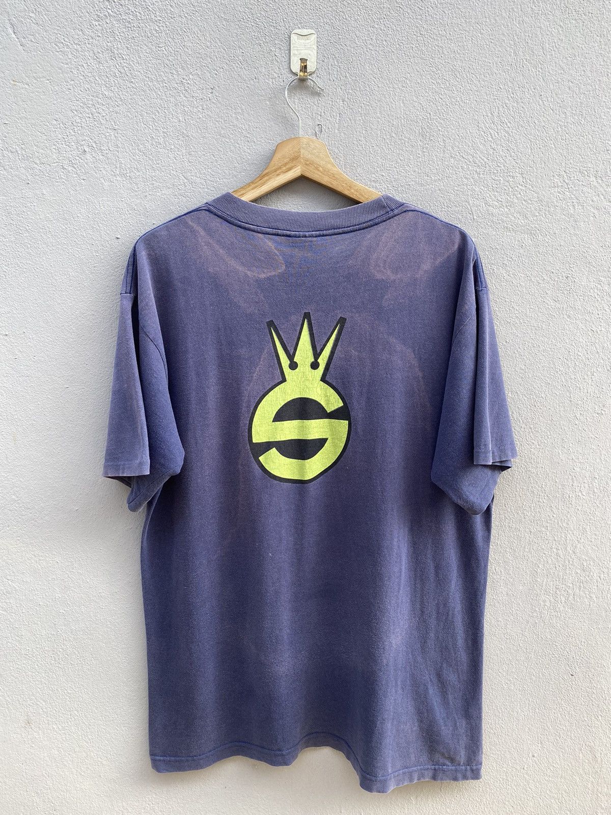Stussy 💥Vintage RARE 1980’s OG Streetwear STÜSSY Crown 👑 Tee Size US L / EU 52-54 / 3 - 1 Thumbnail