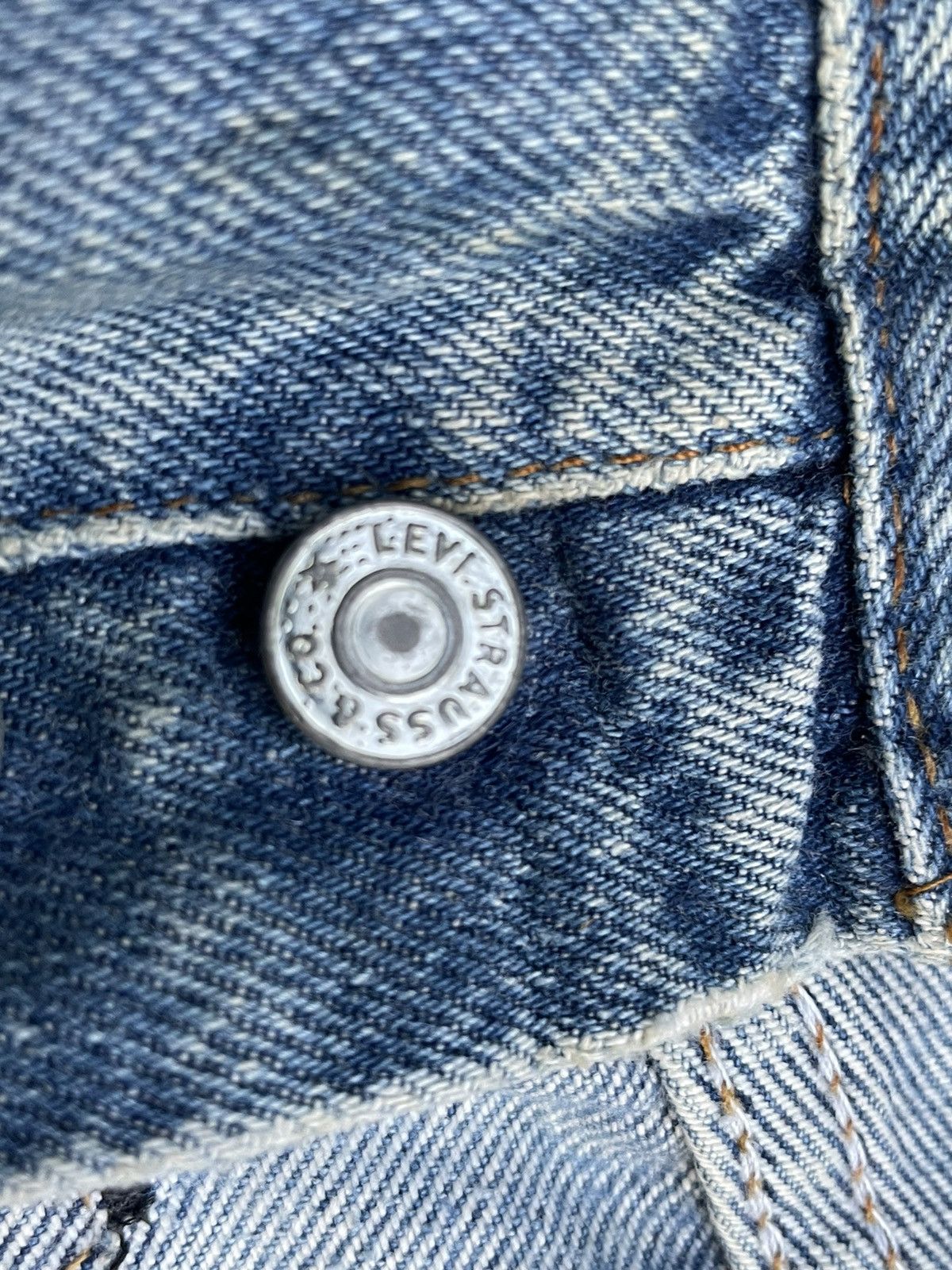 Levi's Rare Vintage Levis 501e Redline 1983 Aging Distressed Size US 31 - 20 Thumbnail