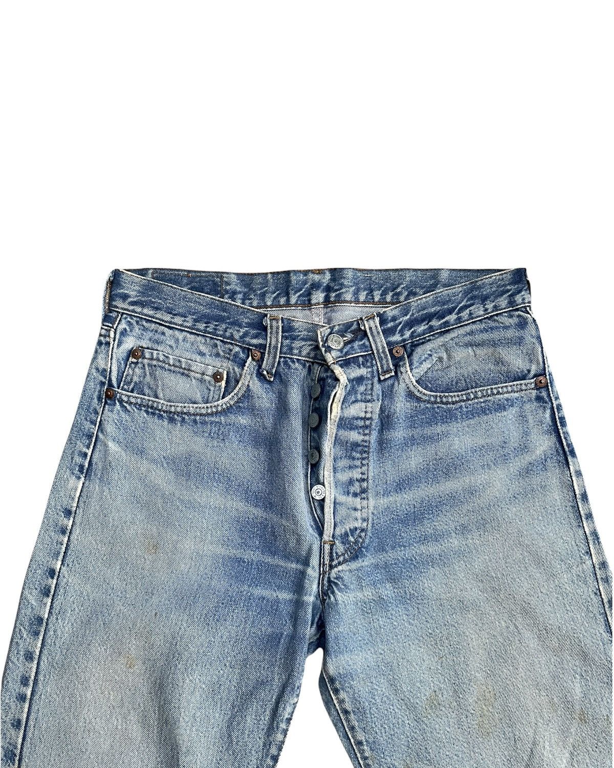 Levi's Rare Vintage Levis 501e Redline 1983 Aging Distressed Size US 31 - 5 Thumbnail
