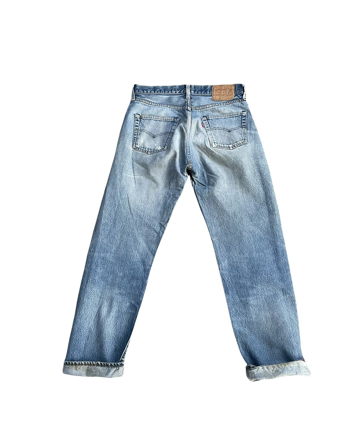 Levi's Rare Vintage Levis 501e Redline 1983 Aging Distressed Size US 31 - 6 Thumbnail