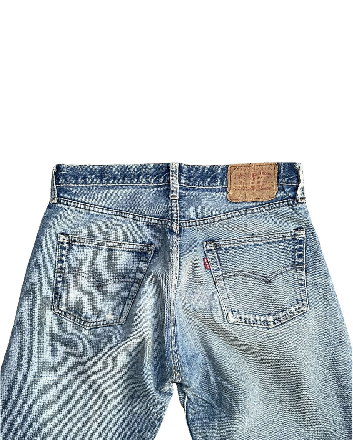 Levi's Rare Vintage Levis 501e Redline 1983 Aging Distressed Size US 31 - 8 Thumbnail