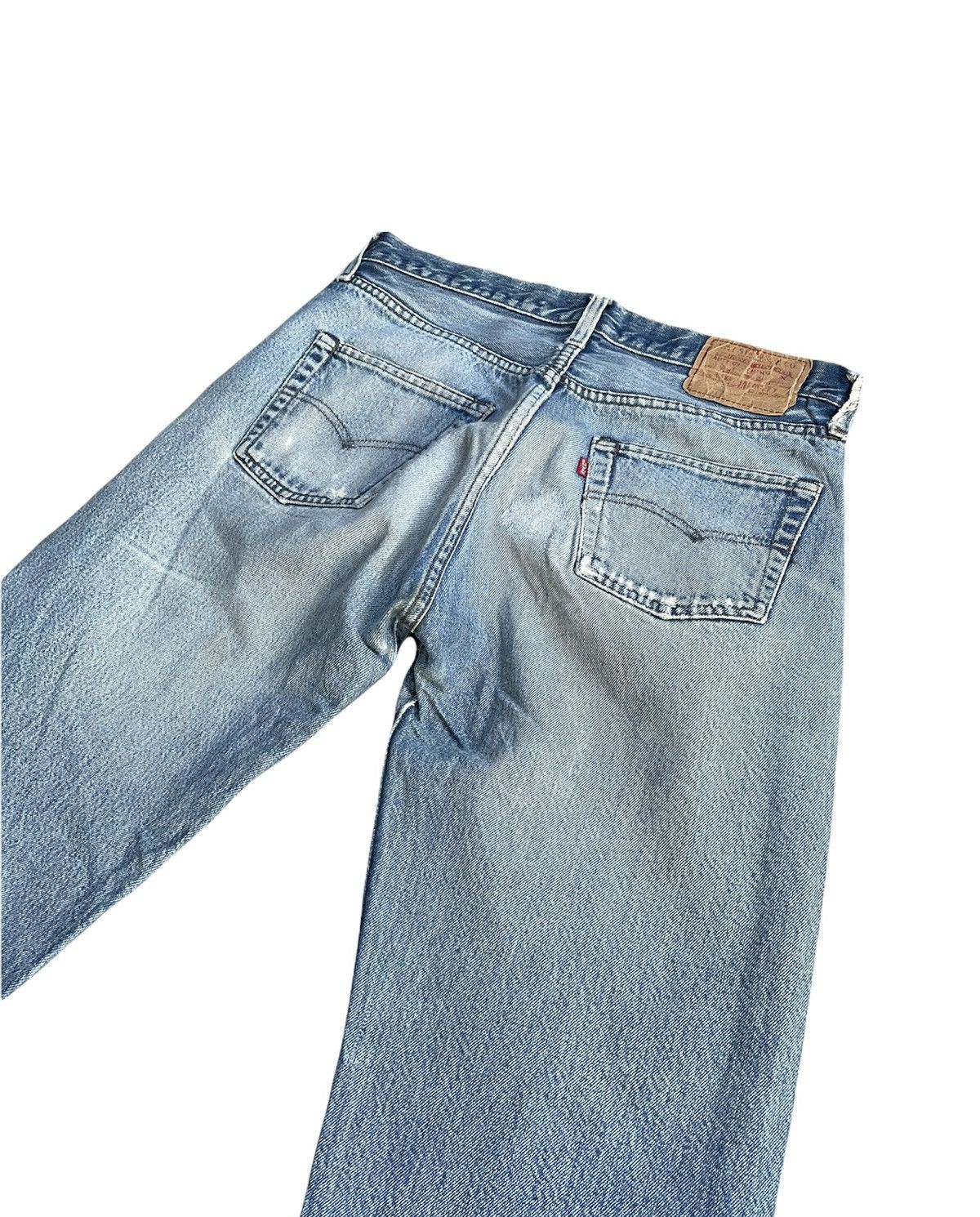 Levi's Rare Vintage Levis 501e Redline 1983 Aging Distressed Size US 31 - 7 Thumbnail