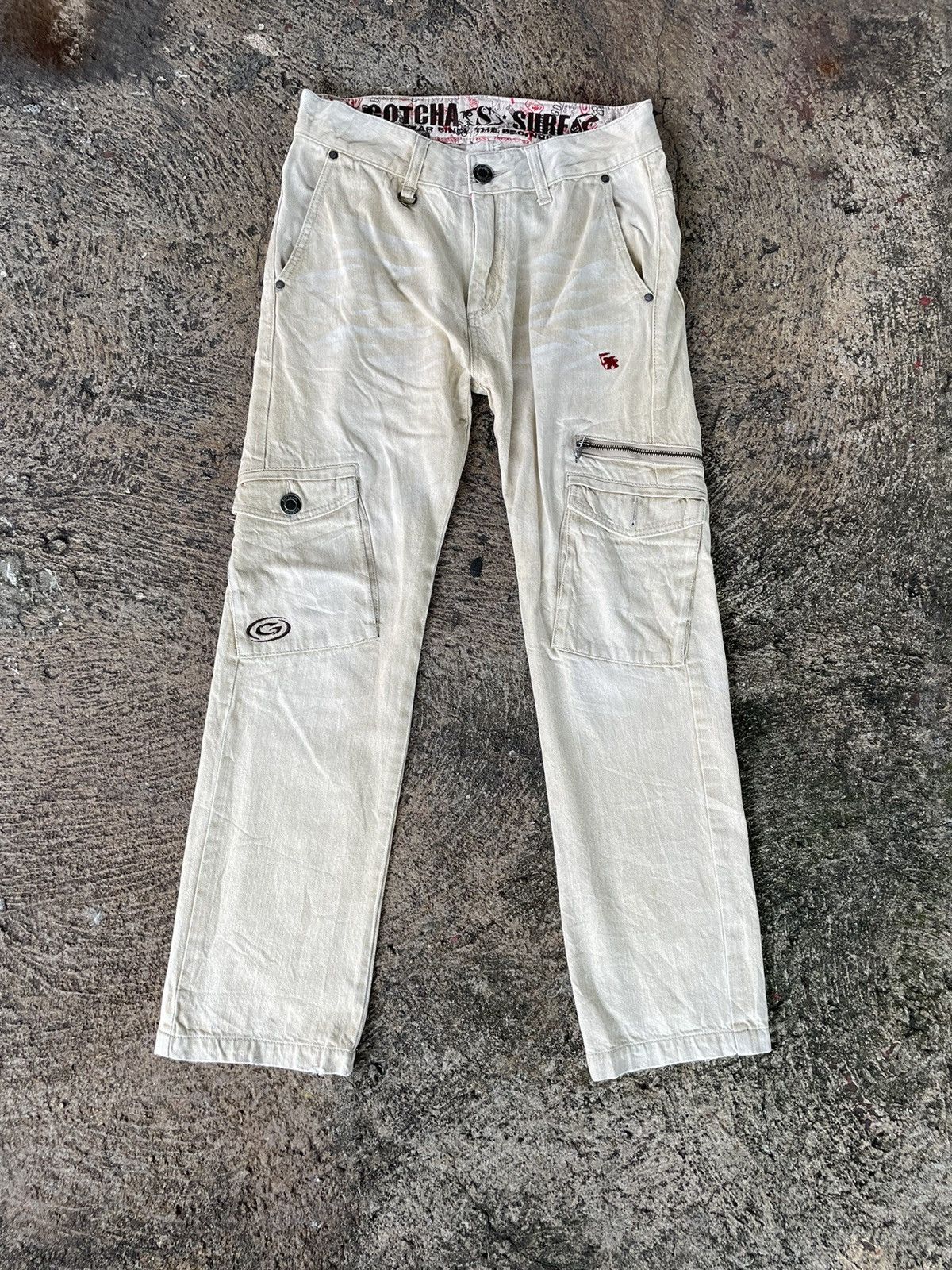 Gotcha Gotcha Knee Pocket Jeans Size US 32 / EU 48 - 2 Thumbnail