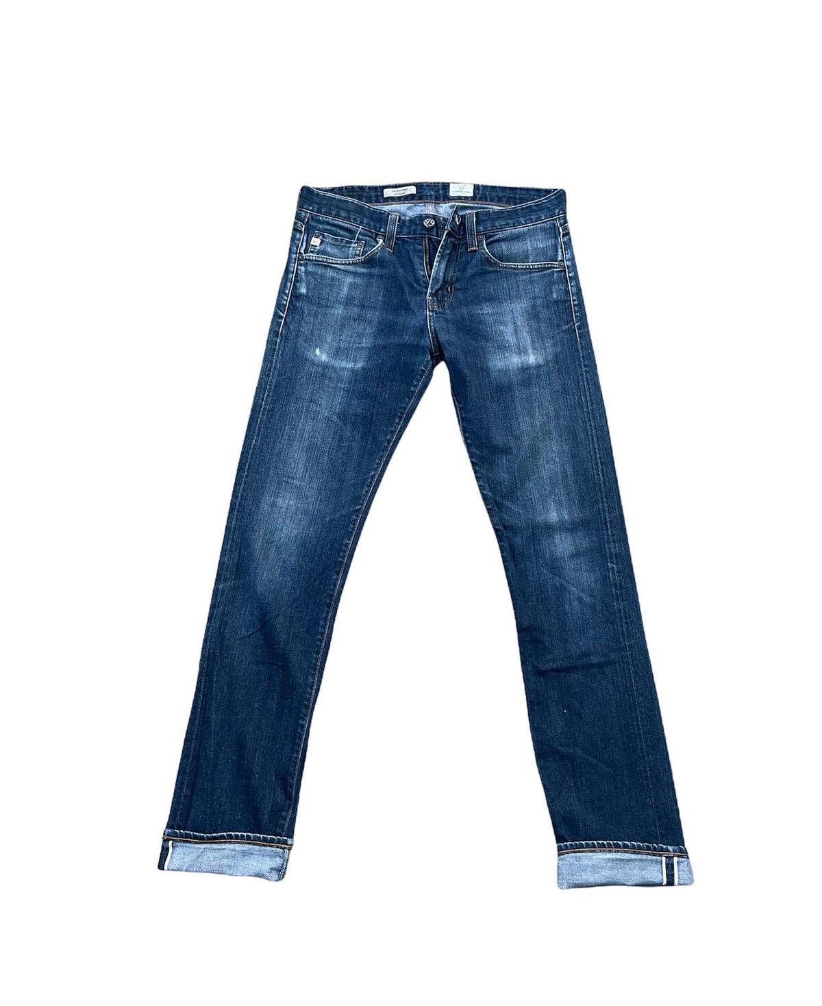 AG Adriano Goldschmied × Designer Adriano Goldschmied Selvedge Redline Slim Fit Denim Size US 32 / EU 48 - 1 Thumbnail