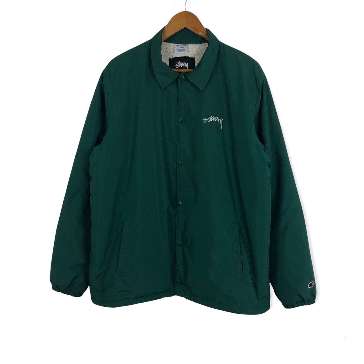 Champion × Stussy × Vintage STUSSY CHAMPION LIGHT WINDBREAKER JACKET Size US L / EU 52-54 / 3 - 1 Thumbnail