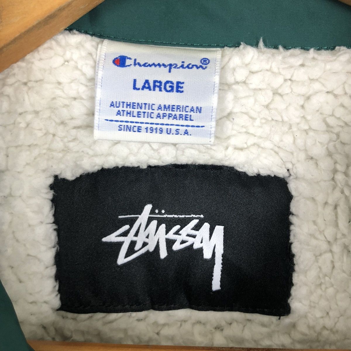 Champion × Stussy × Vintage STUSSY CHAMPION LIGHT WINDBREAKER JACKET Size US L / EU 52-54 / 3 - 13 Thumbnail