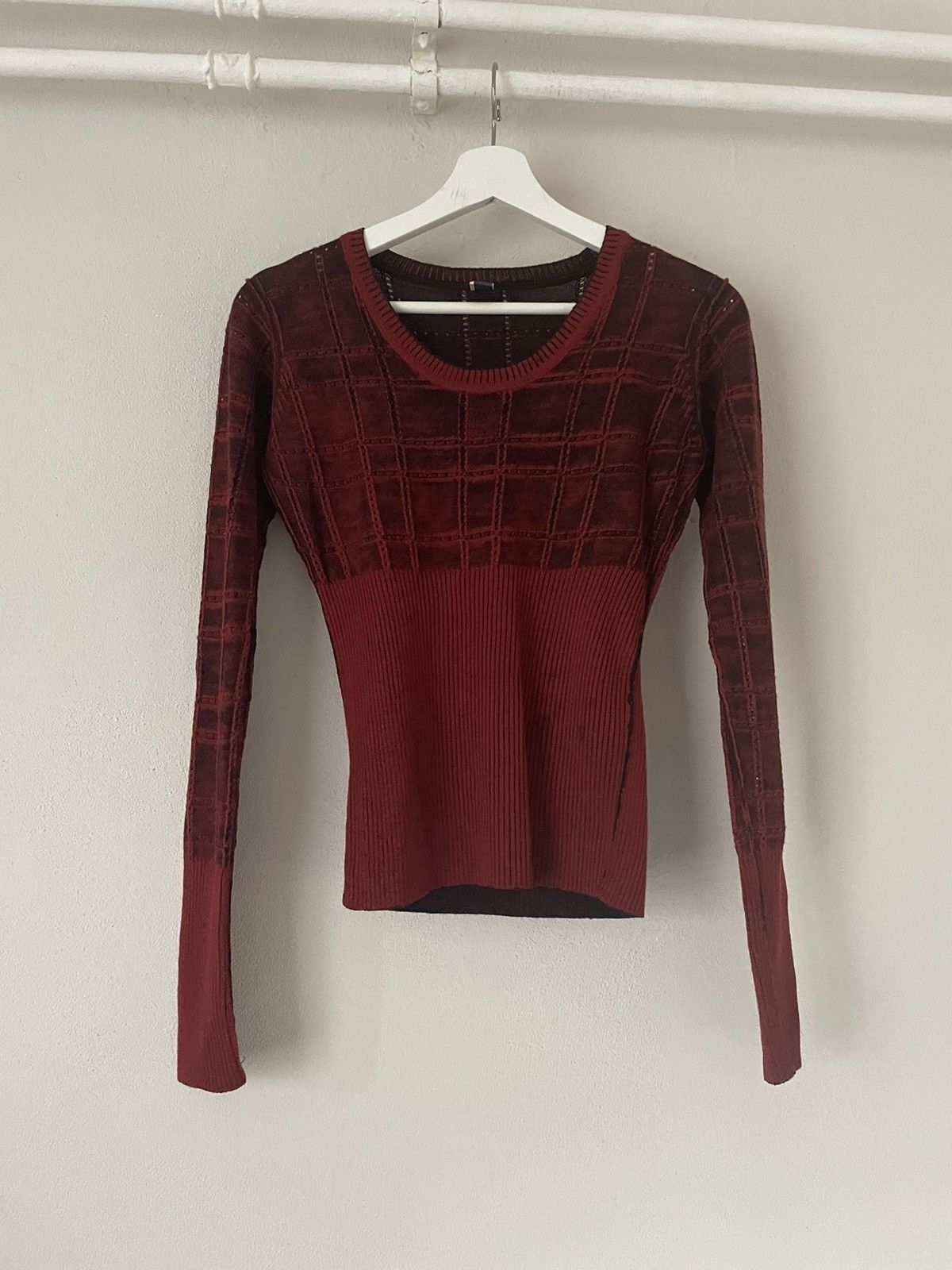 image of Jean Paul Gaultier Red Sweater, Women's (Size Small)