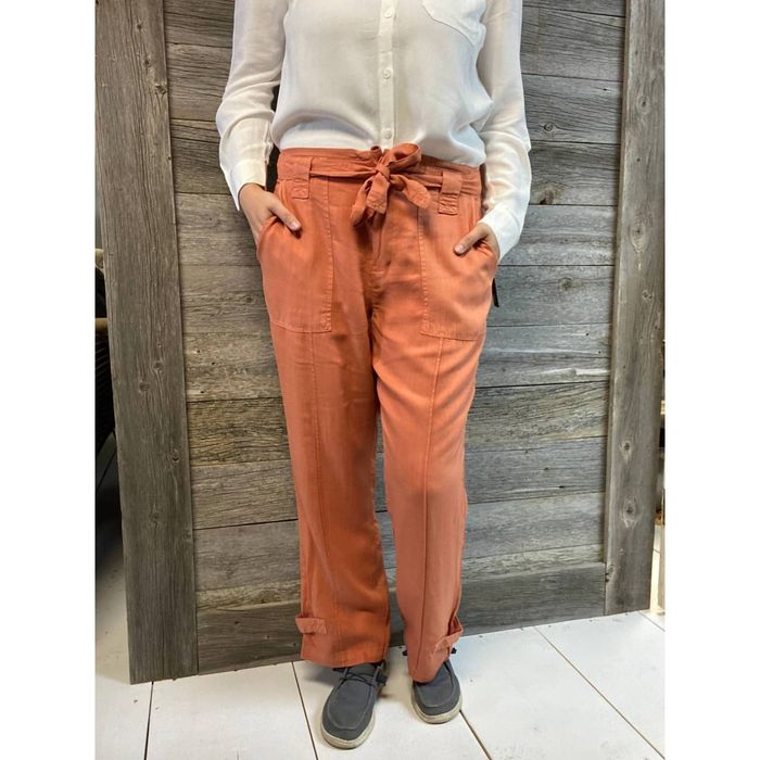 Designer TRIBAL Fly Front Ankle Pant In Clay Grailed