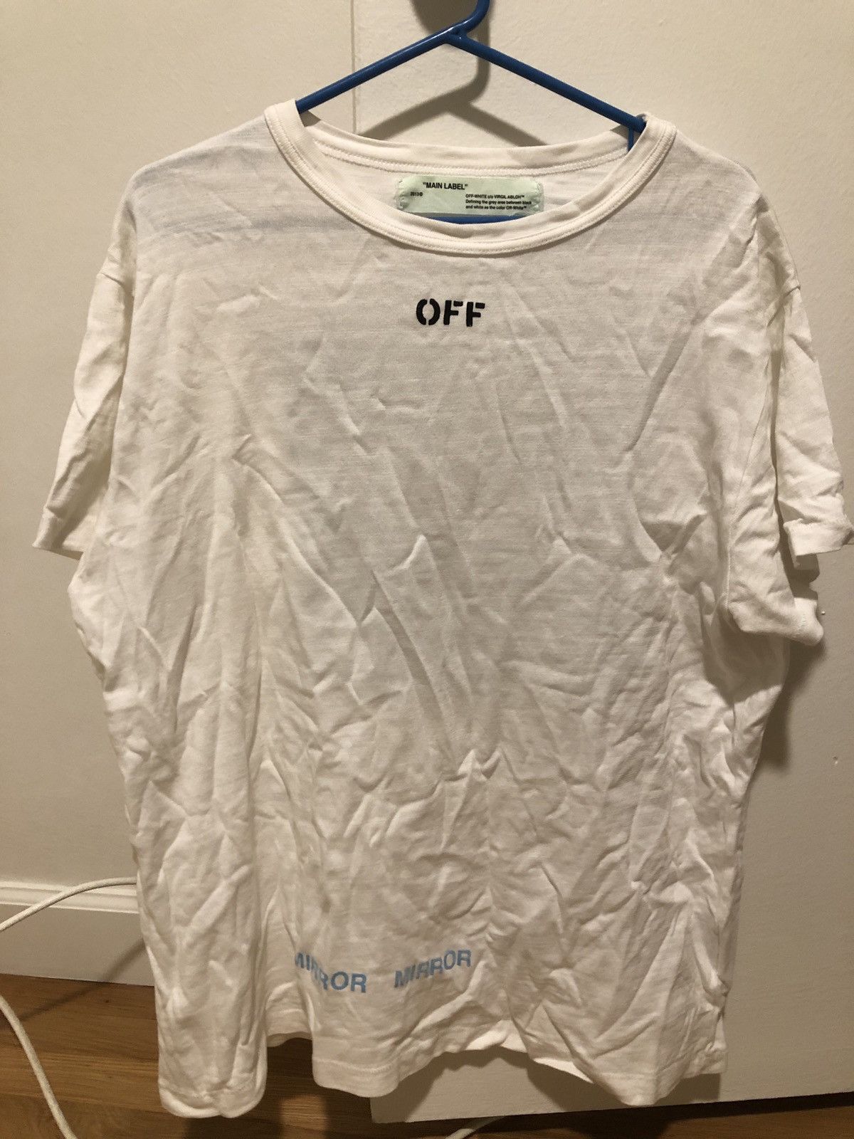Off-White Off-White White Tee Mirror Mirror Size US M / EU 48-50 / 2 - 2 Thumbnail