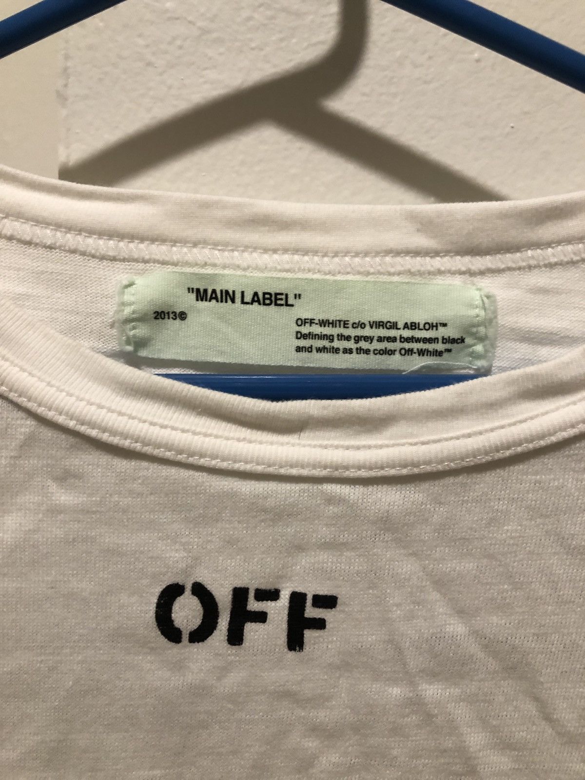 Off-White Off-White White Tee Mirror Mirror Size US M / EU 48-50 / 2 - 3 Thumbnail