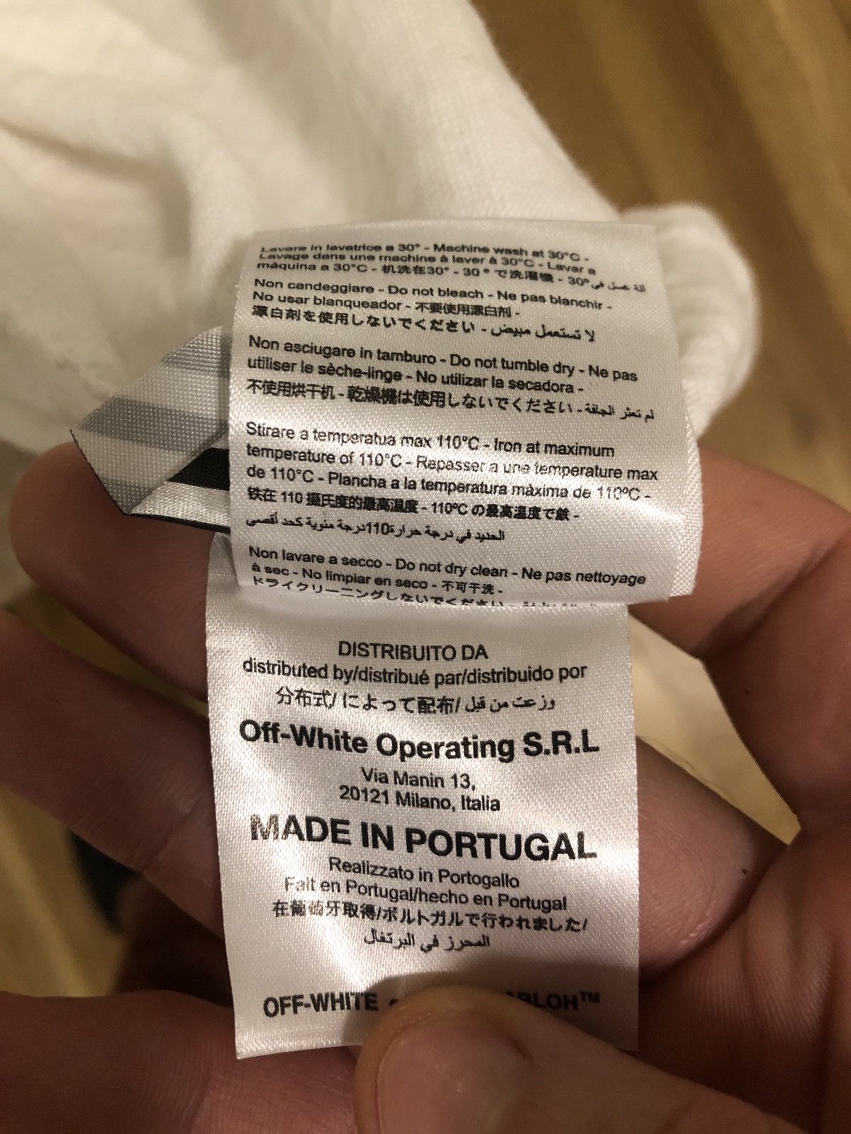 Off-White Off-White White Tee Mirror Mirror Size US M / EU 48-50 / 2 - 4 Thumbnail