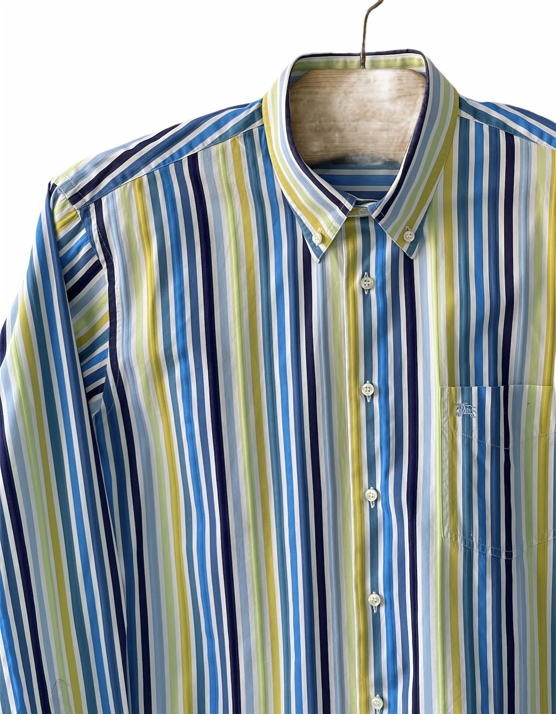 Burberry 🔥 Burberry striped shirt classic multicolored size L Size US L / EU 52-54 / 3 - 1 Thumbnail
