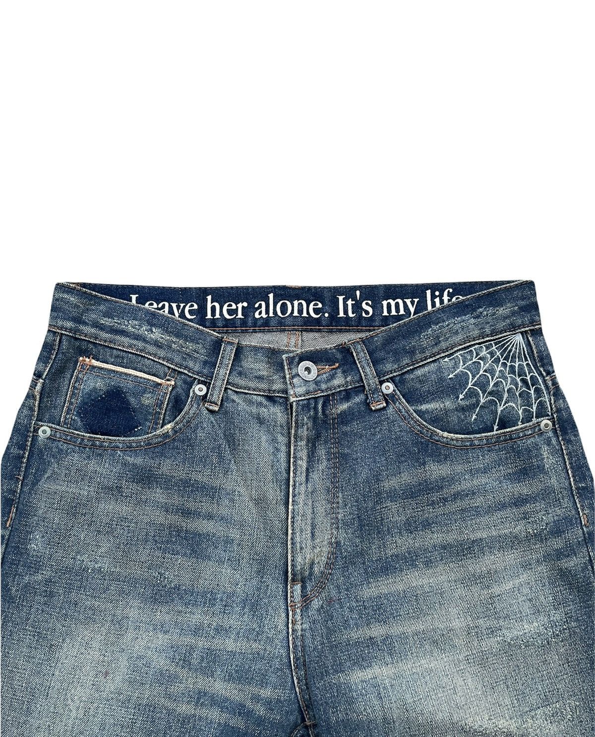 Japanese Brand × Vintage Eyedy Vintage Redline Selvedge Aging Wash Denim Size US 31 - 11 Thumbnail
