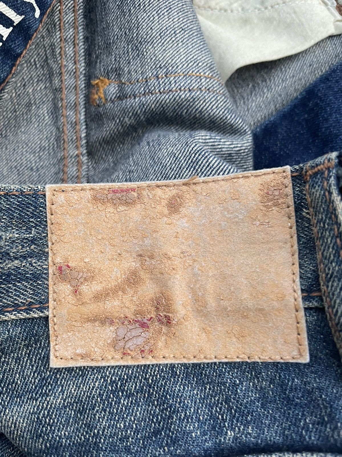 Japanese Brand × Vintage Eyedy Vintage Redline Selvedge Aging Wash Denim Size US 31 - 17 Thumbnail