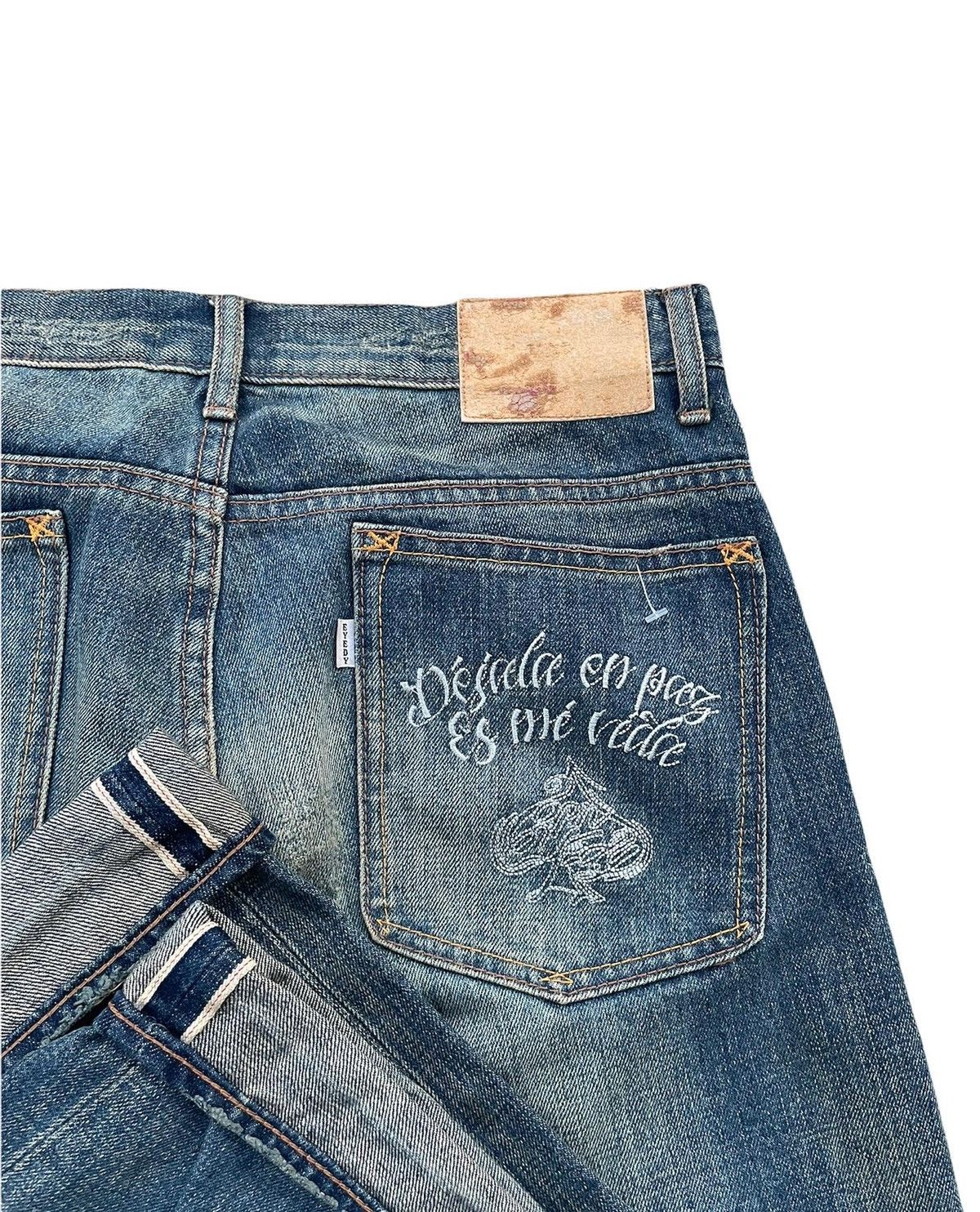 Japanese Brand × Vintage Eyedy Vintage Redline Selvedge Aging Wash Denim Size US 31 - 8 Thumbnail