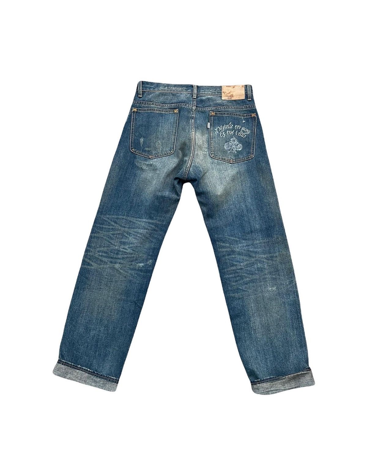 Japanese Brand × Vintage Eyedy Vintage Redline Selvedge Aging Wash Denim Size US 31 - 7 Thumbnail