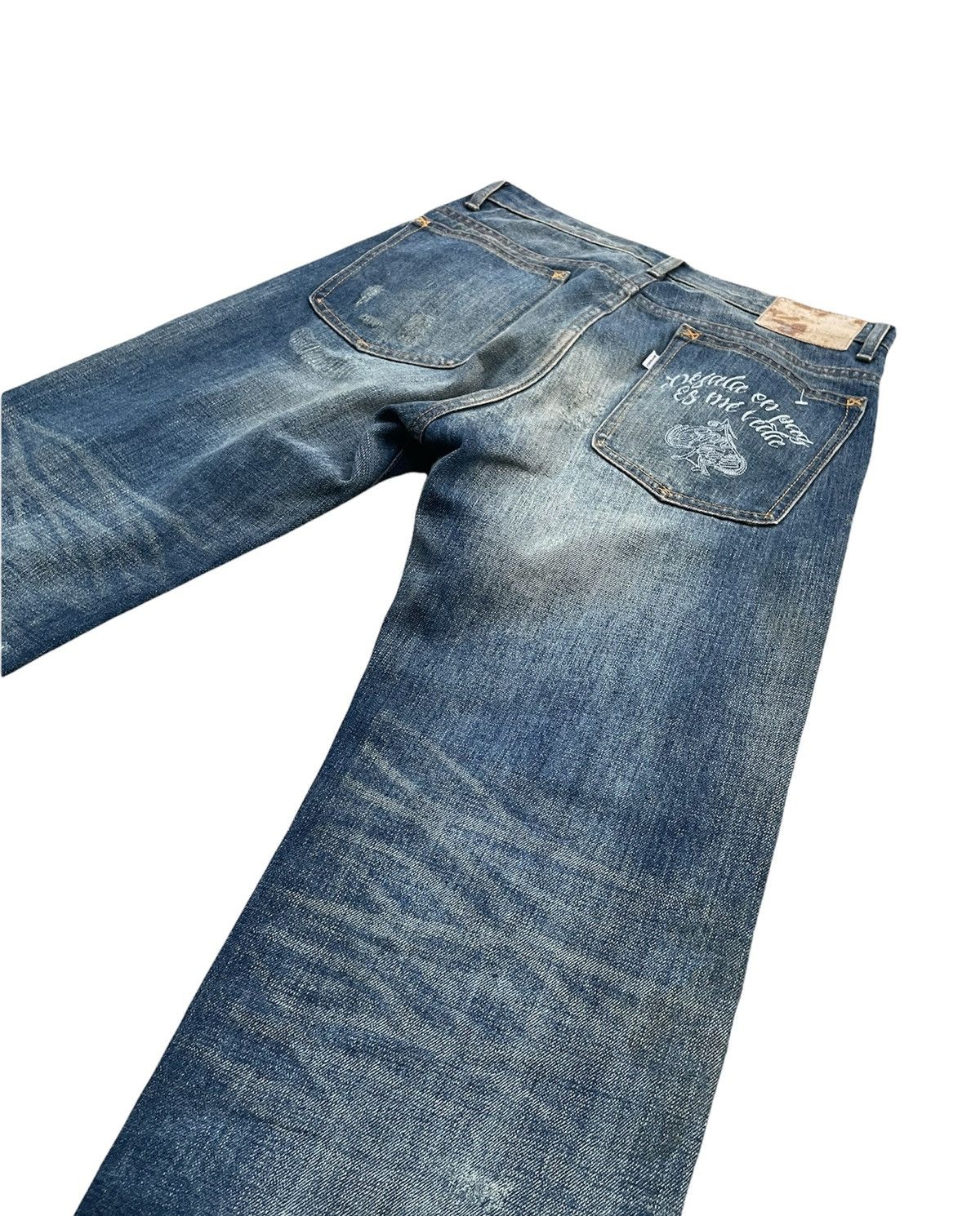 Japanese Brand × Vintage Eyedy Vintage Redline Selvedge Aging Wash Denim Size US 31 - 14 Thumbnail