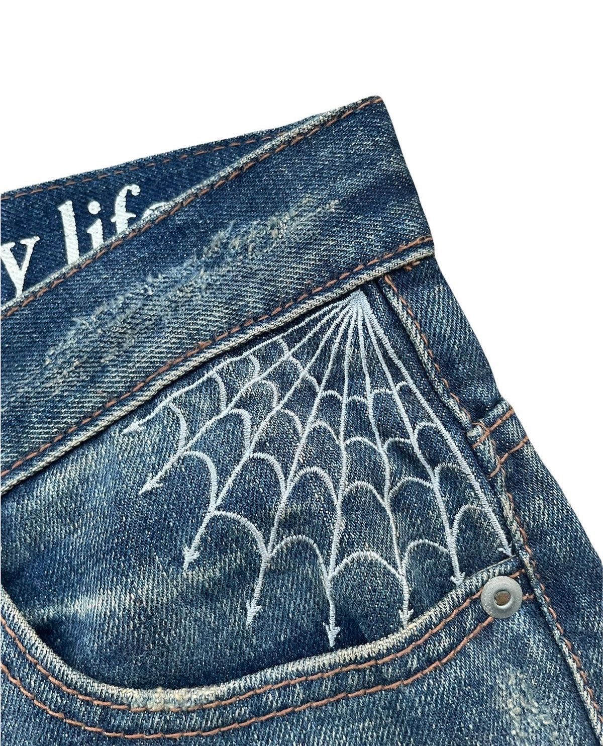 Japanese Brand × Vintage Eyedy Vintage Redline Selvedge Aging Wash Denim Size US 31 - 5 Thumbnail