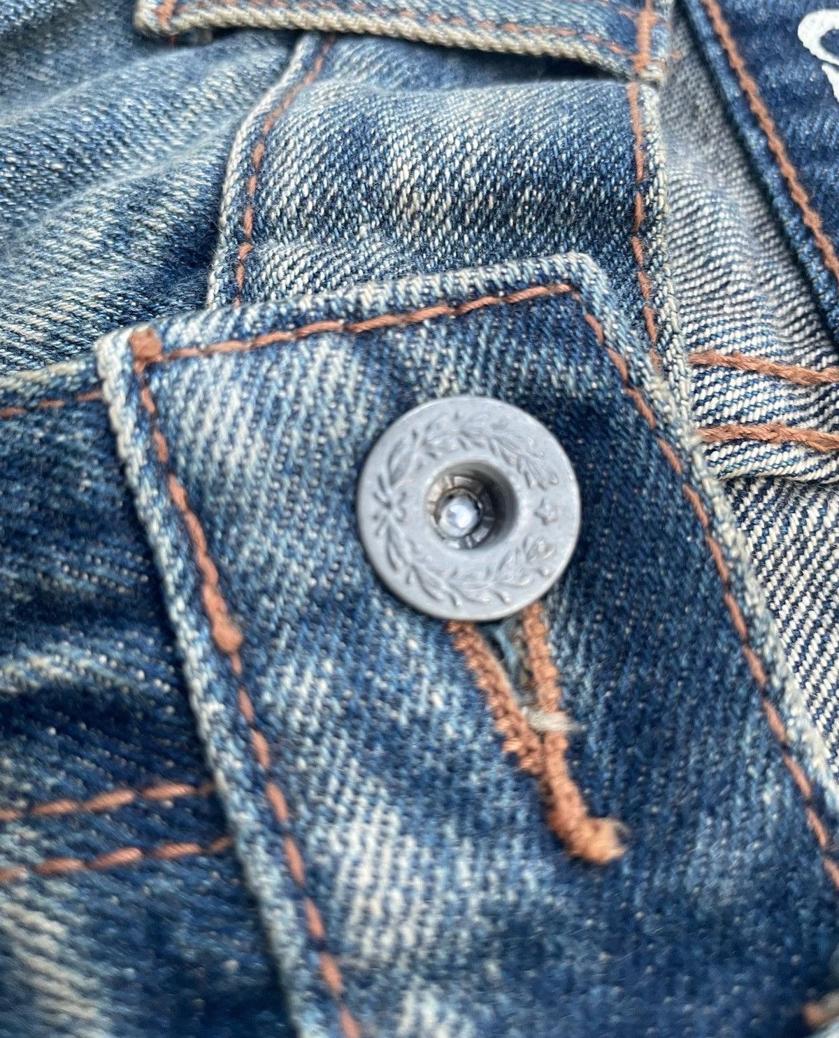 Japanese Brand × Vintage Eyedy Vintage Redline Selvedge Aging Wash Denim Size US 31 - 9 Thumbnail