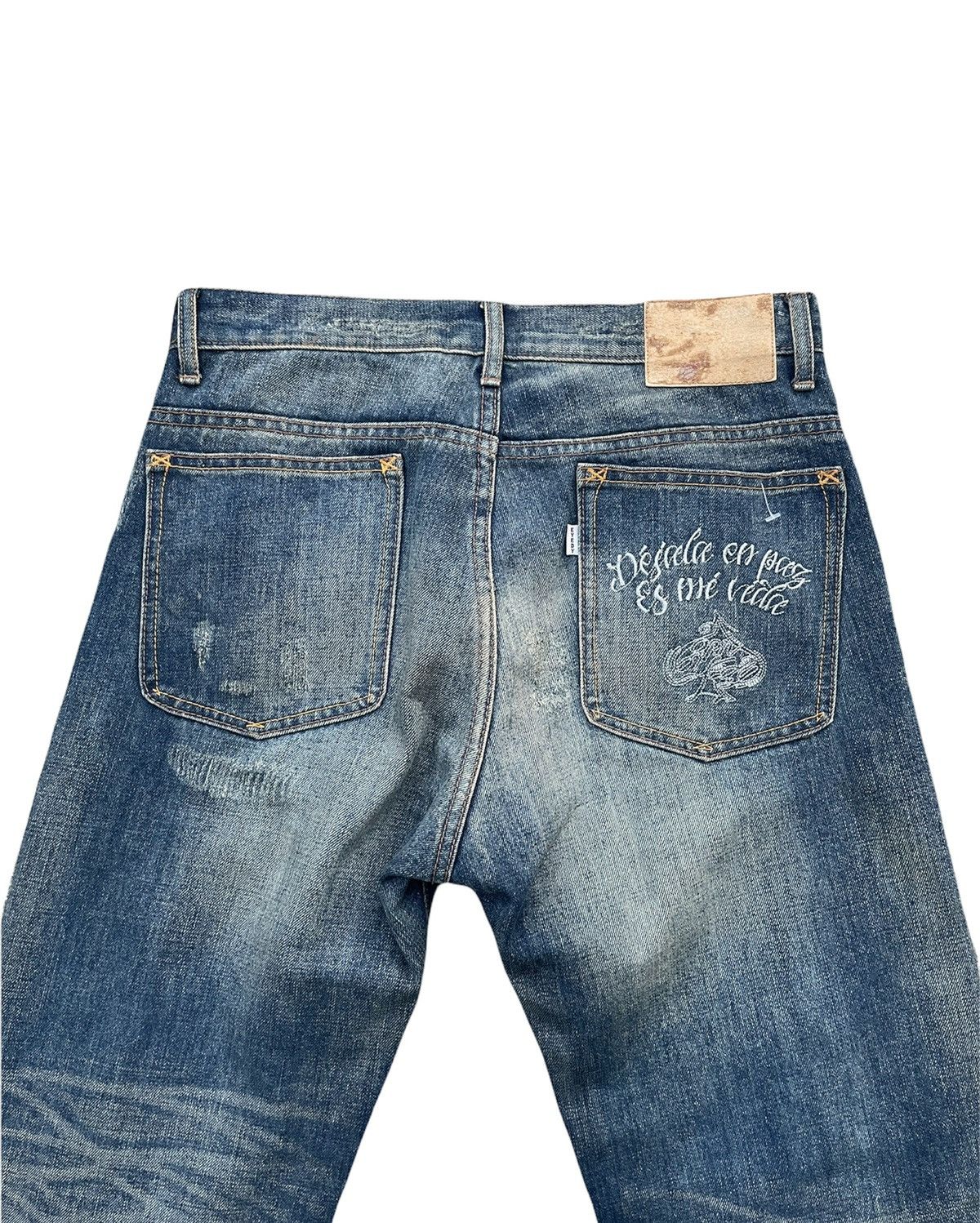 Japanese Brand × Vintage Eyedy Vintage Redline Selvedge Aging Wash Denim Size US 31 - 15 Thumbnail