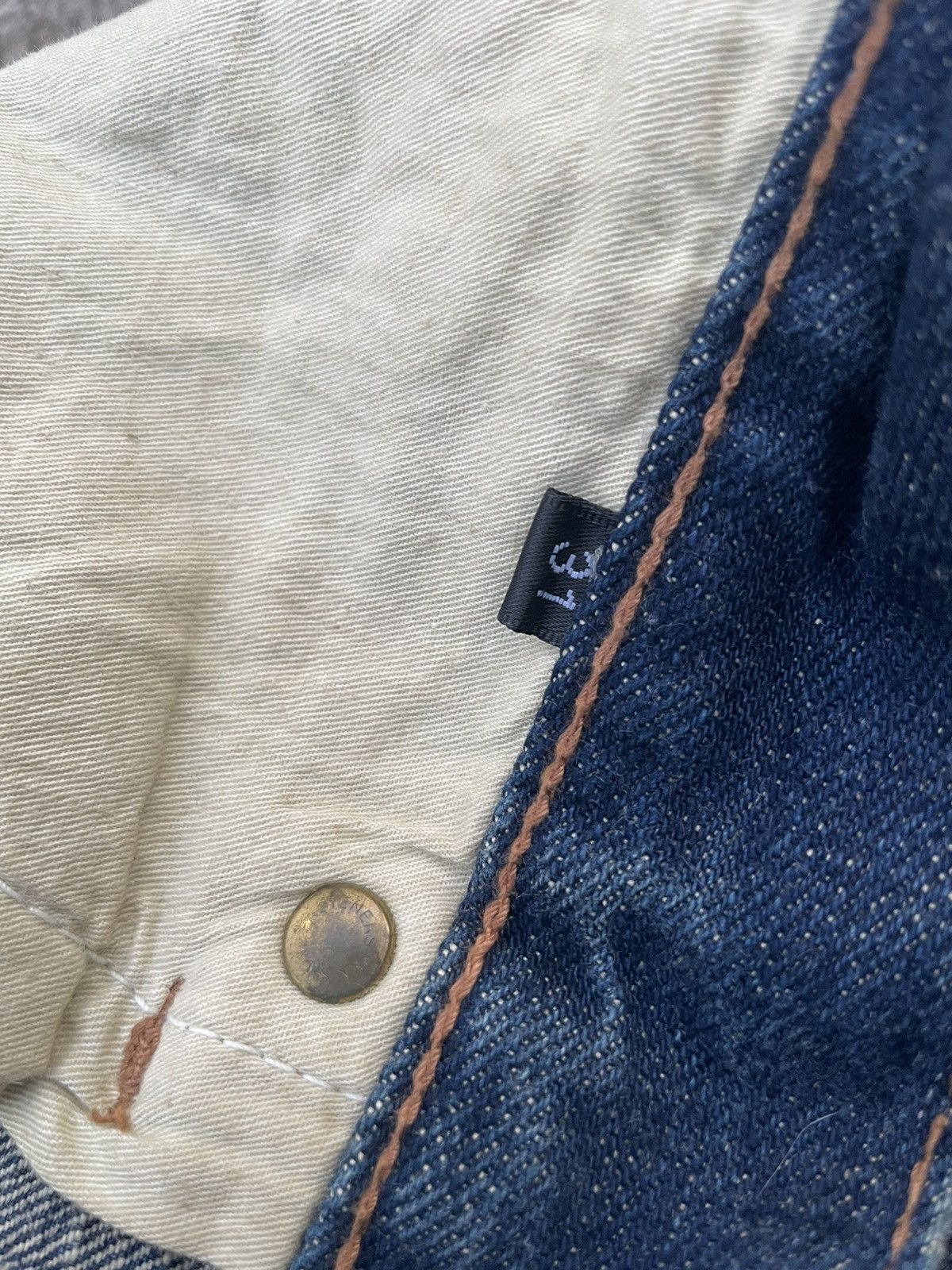 Japanese Brand × Vintage Eyedy Vintage Redline Selvedge Aging Wash Denim Size US 31 - 20 Thumbnail