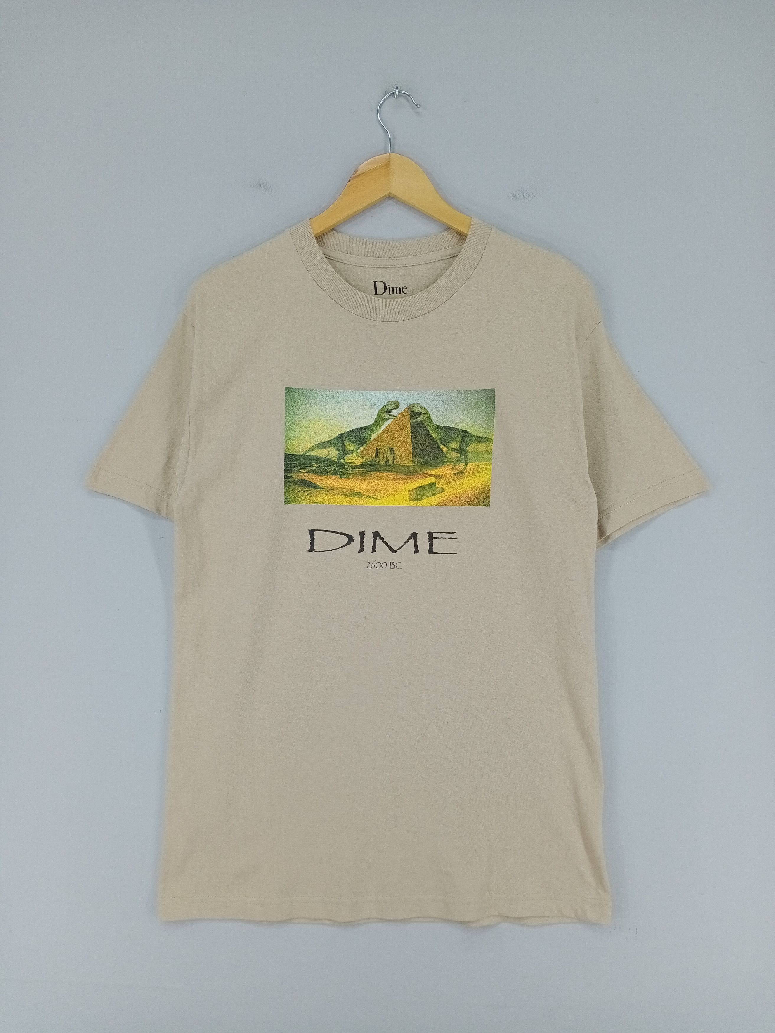 image of Dime Ancient 2600 Bc Dinosaur Tshirt, Men's (Size Medium)