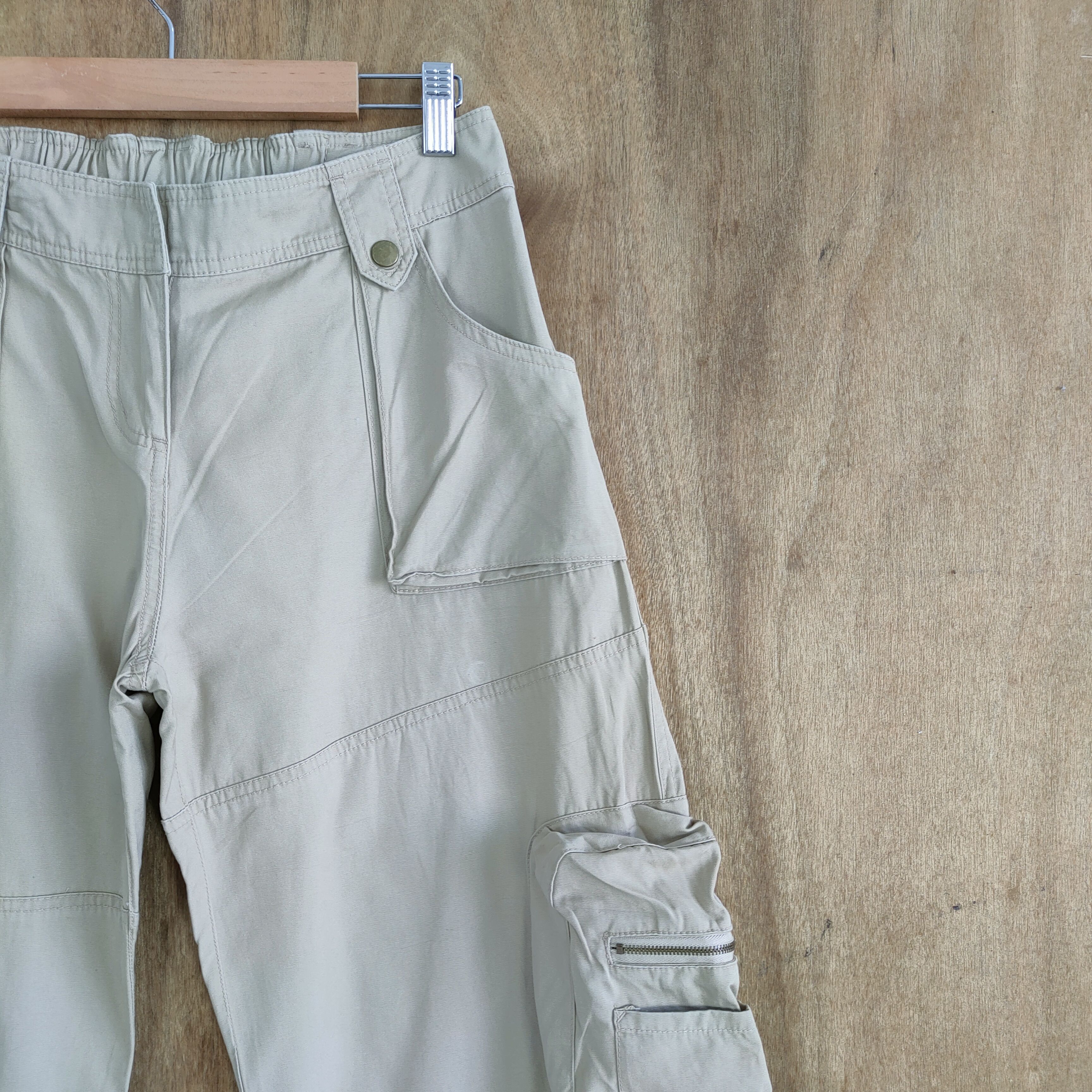 Japanese Brand WAVELIST 3D POCKET WOMEN CARGO PANTS Size US 30 / EU 46 - 6 Thumbnail