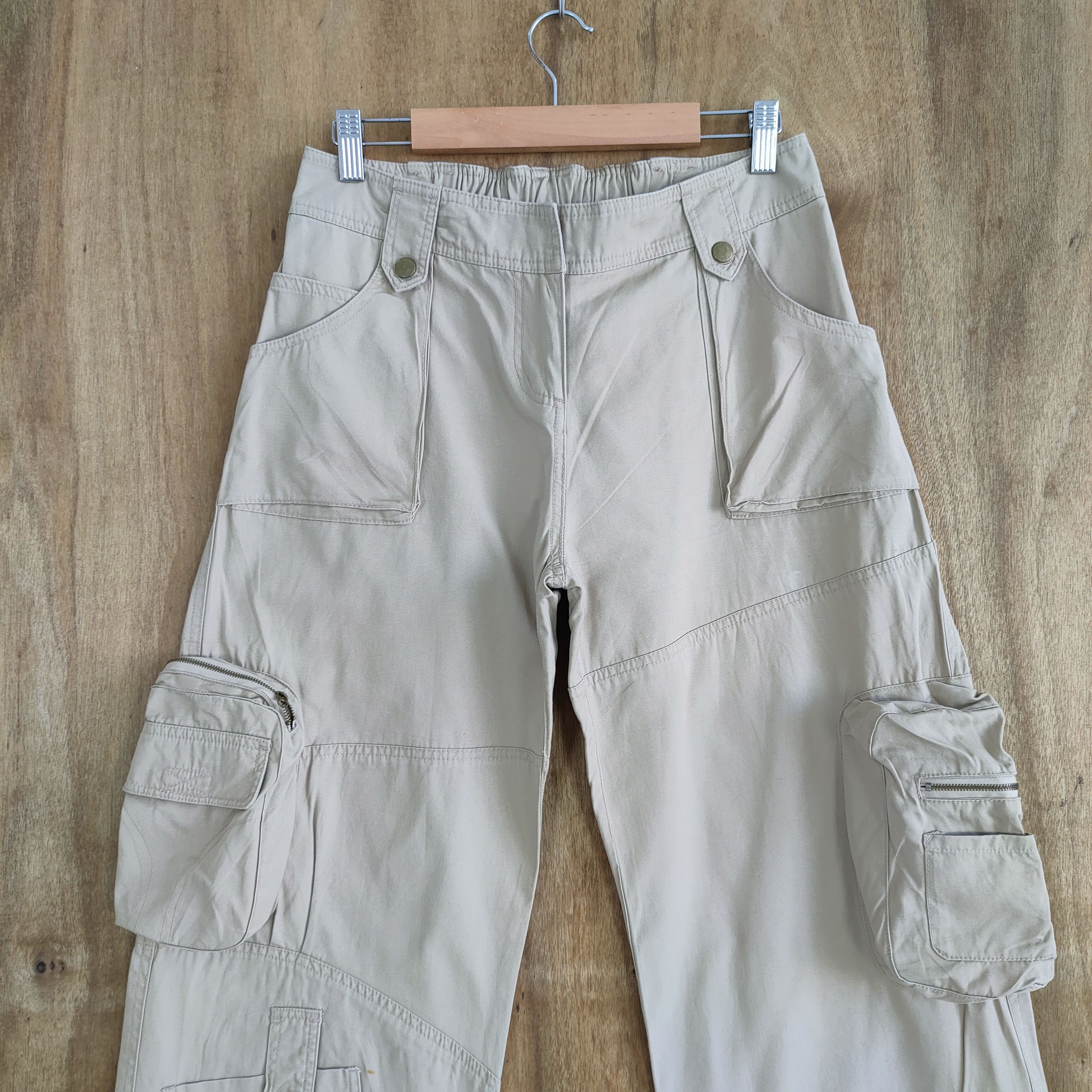 Japanese Brand WAVELIST 3D POCKET WOMEN CARGO PANTS Size US 30 / EU 46 - 2 Thumbnail
