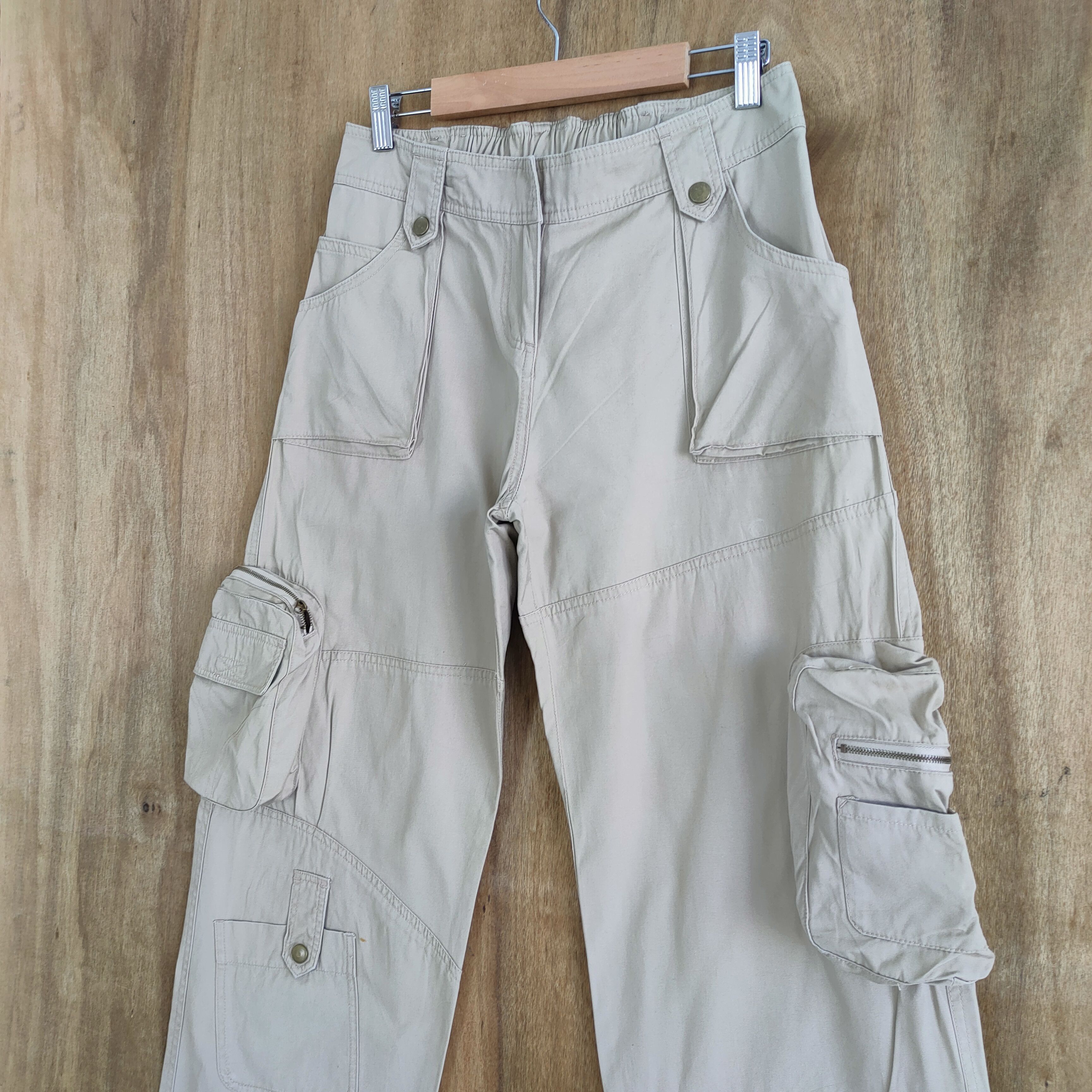 Japanese Brand WAVELIST 3D POCKET WOMEN CARGO PANTS Size US 30 / EU 46 - 4 Thumbnail