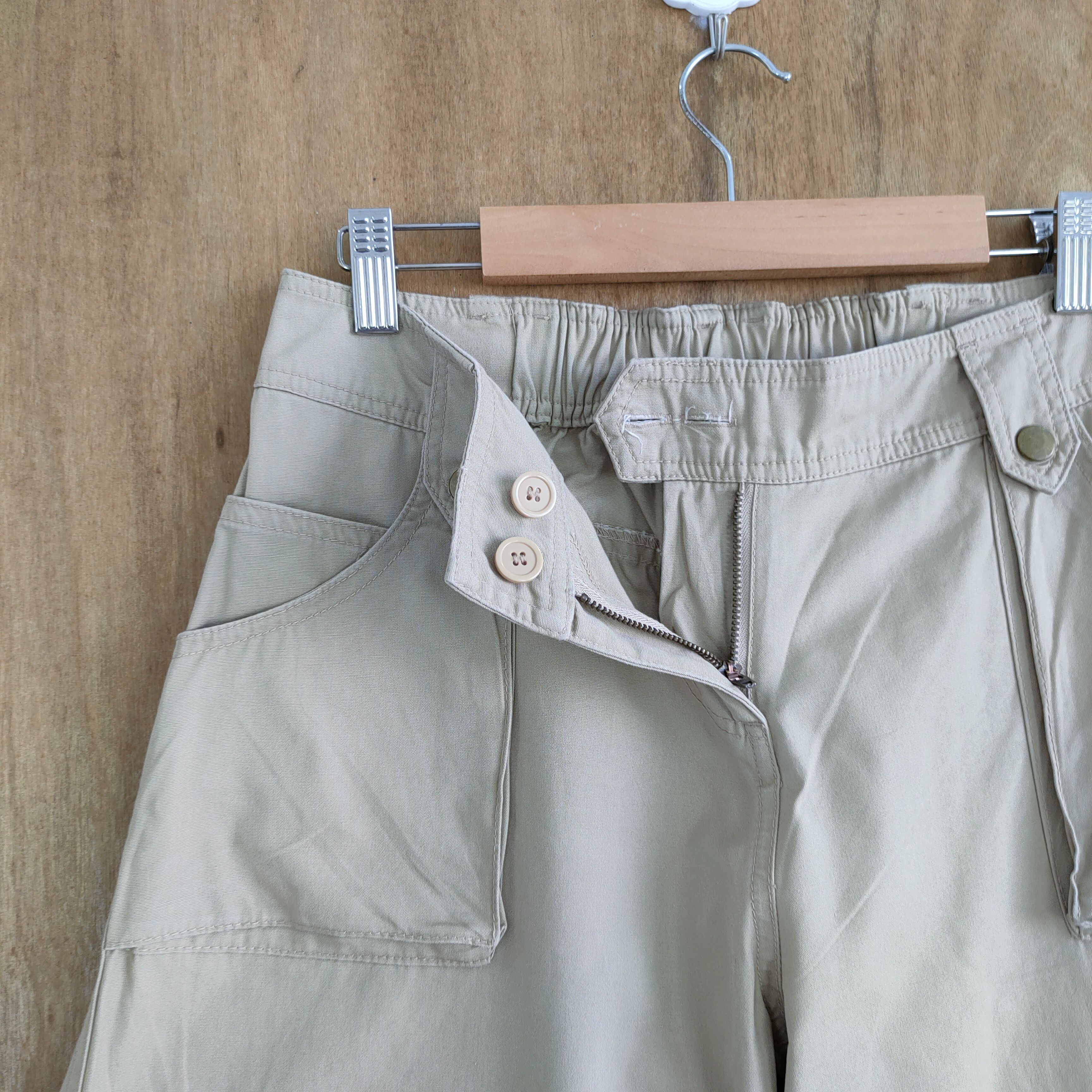 Japanese Brand WAVELIST 3D POCKET WOMEN CARGO PANTS Size US 30 / EU 46 - 12 Thumbnail