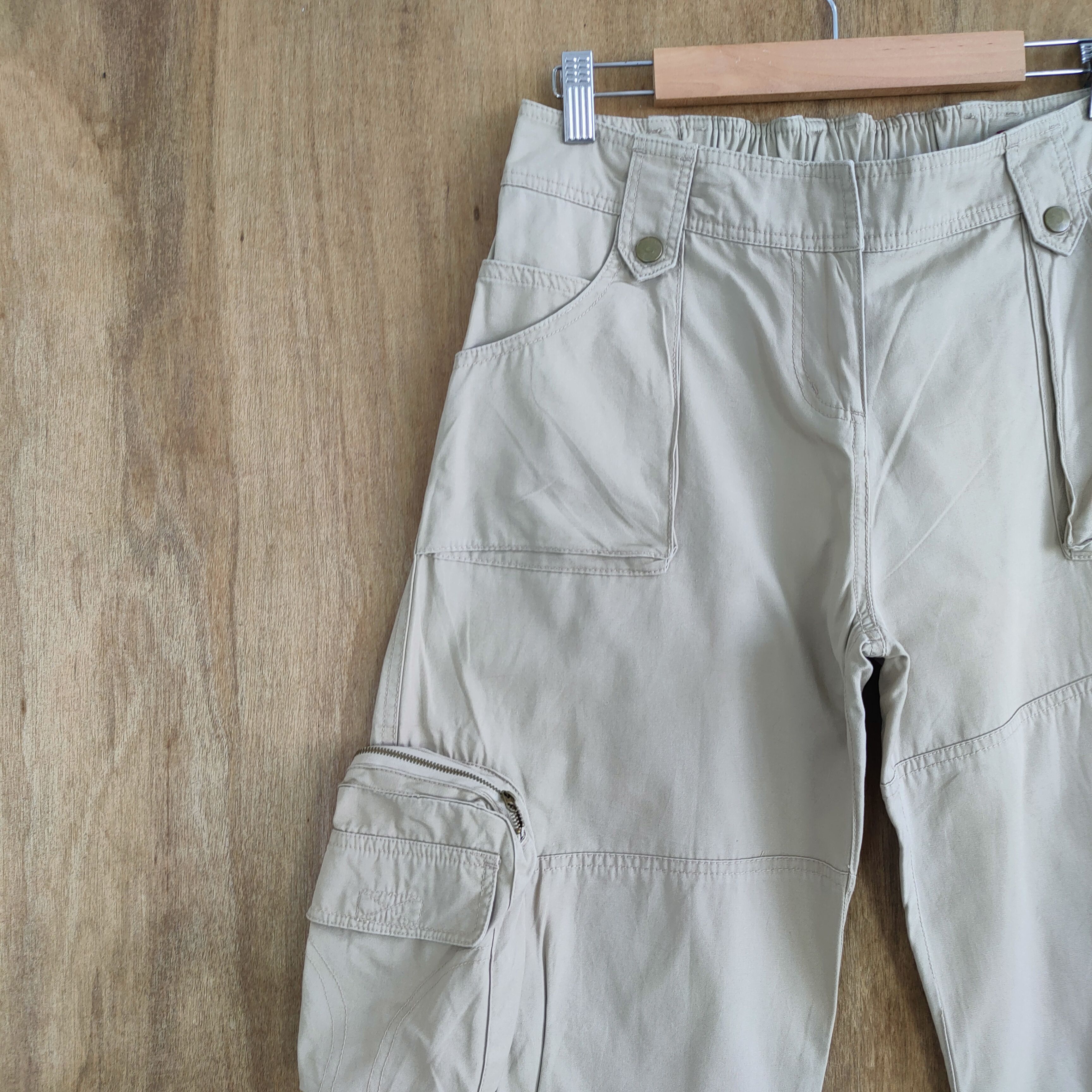 Japanese Brand WAVELIST 3D POCKET WOMEN CARGO PANTS Size US 30 / EU 46 - 5 Thumbnail