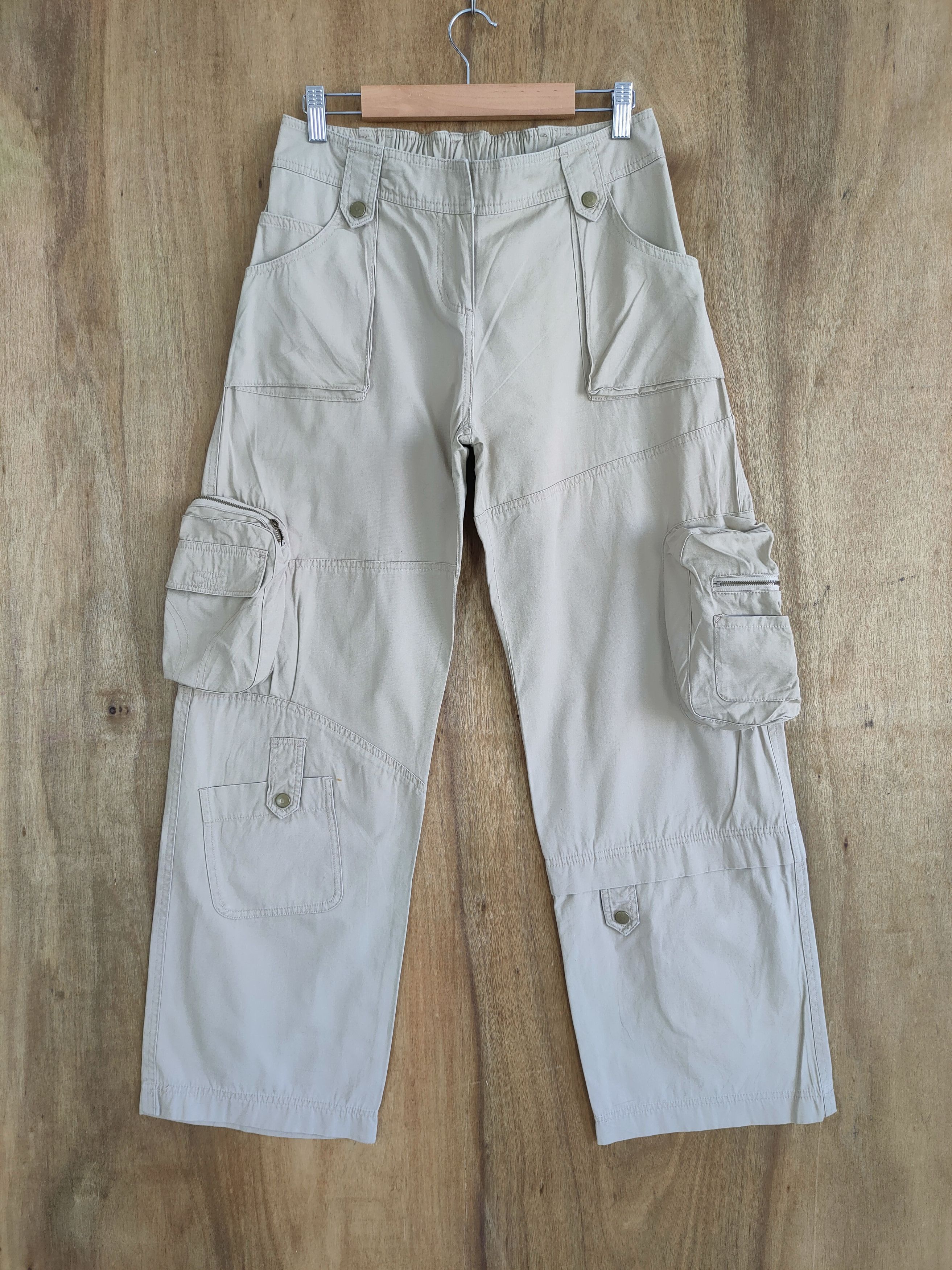 image of Authentic Wavelist 3D Pocket Women Cargo Pants in Beige, Men's (Size 30)