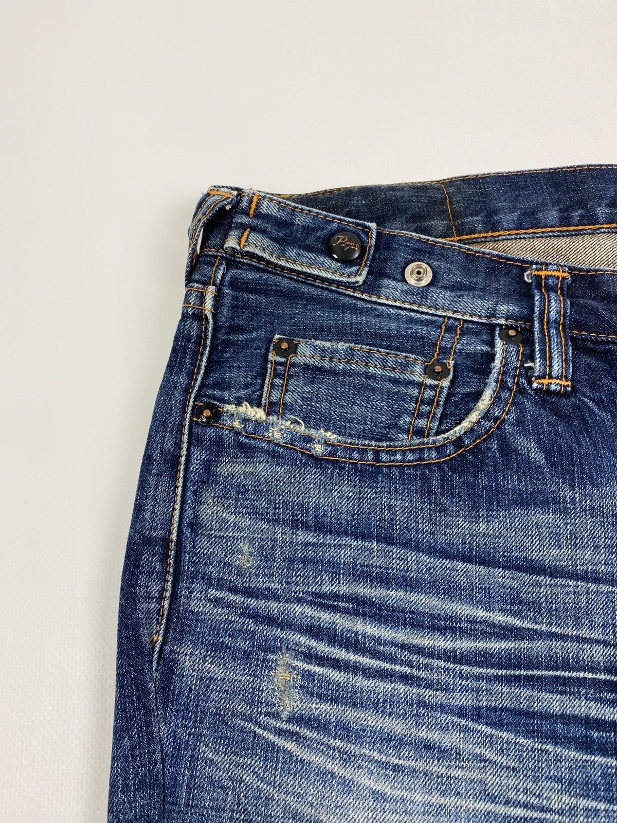 Prps PRPS Repaired Cropped Denim Jeans Pants Size 32 Size US 32 / EU 48 - 7 Thumbnail