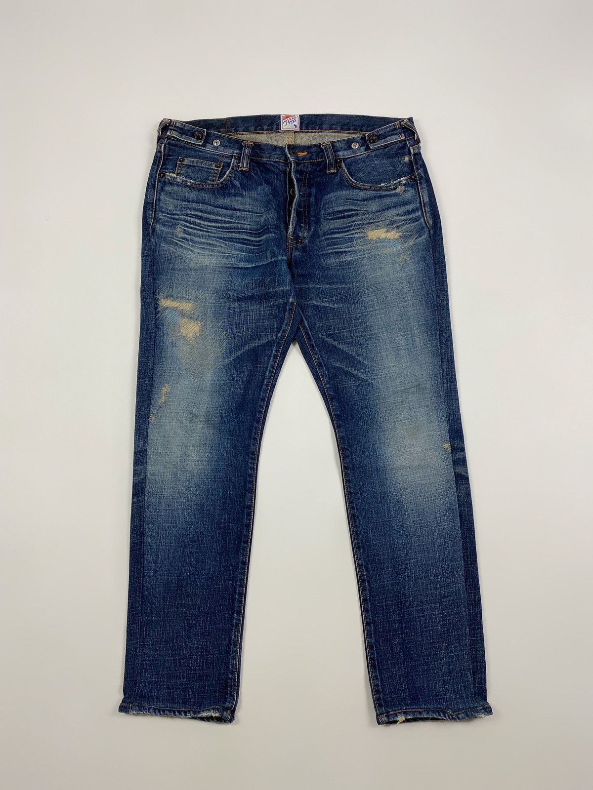 Prps PRPS Repaired Cropped Denim Jeans Pants Size 32 Size US 32 / EU 48 - 4 Thumbnail