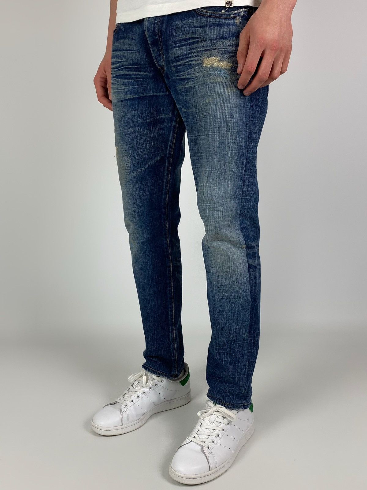 Prps PRPS Repaired Cropped Denim Jeans Pants Size 32 Size US 32 / EU 48 - 2 Thumbnail