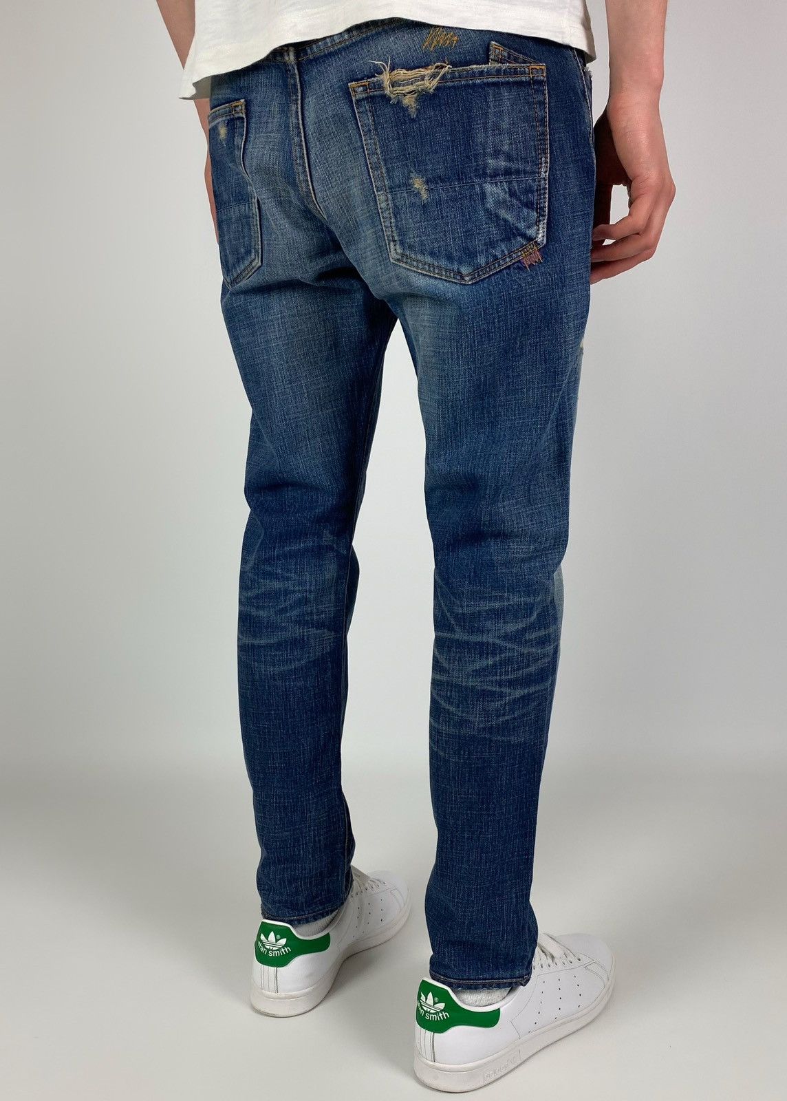 Prps PRPS Repaired Cropped Denim Jeans Pants Size 32 Size US 32 / EU 48 - 3 Thumbnail