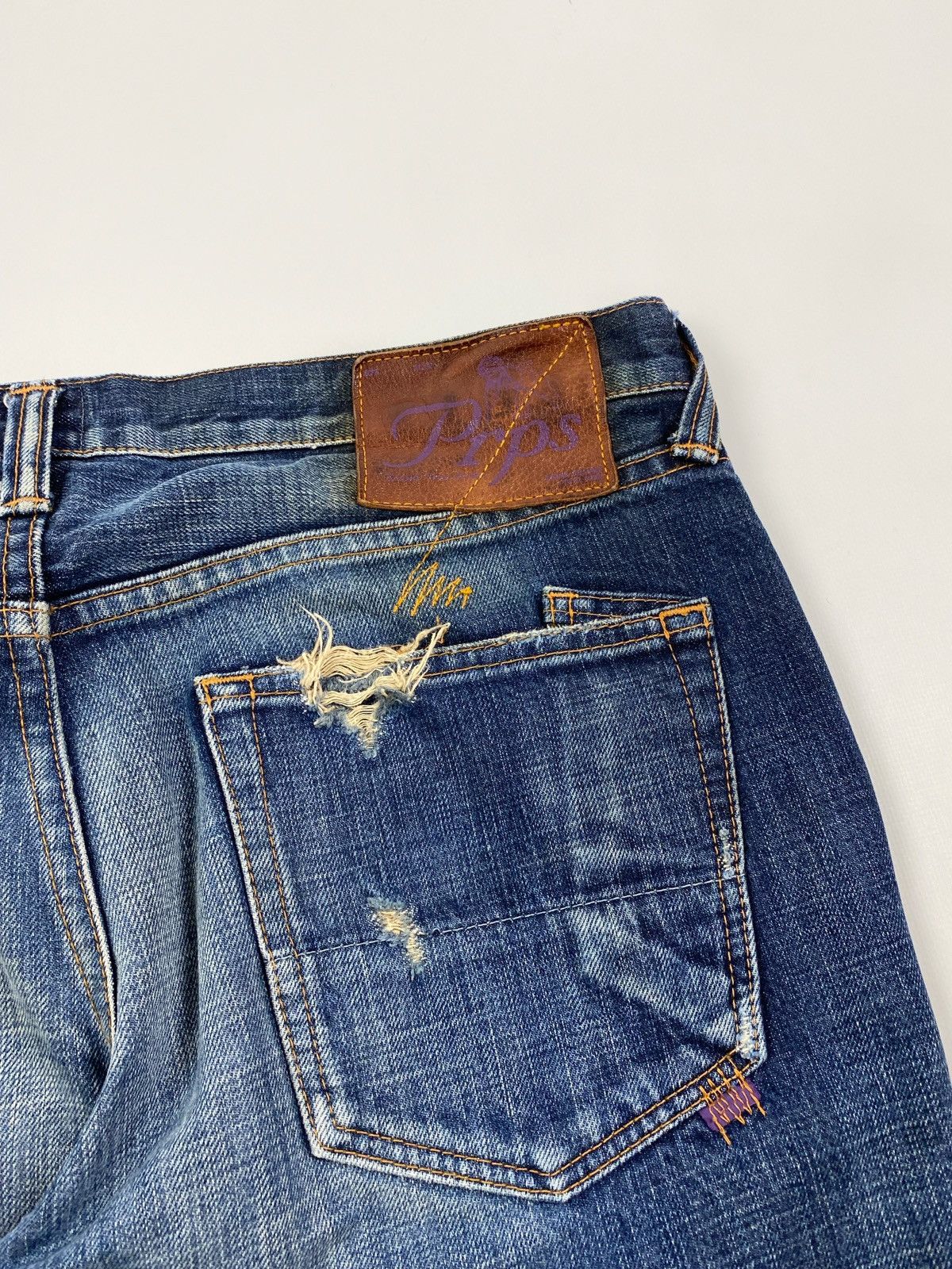 Prps PRPS Repaired Cropped Denim Jeans Pants Size 32 Size US 32 / EU 48 - 16 Thumbnail