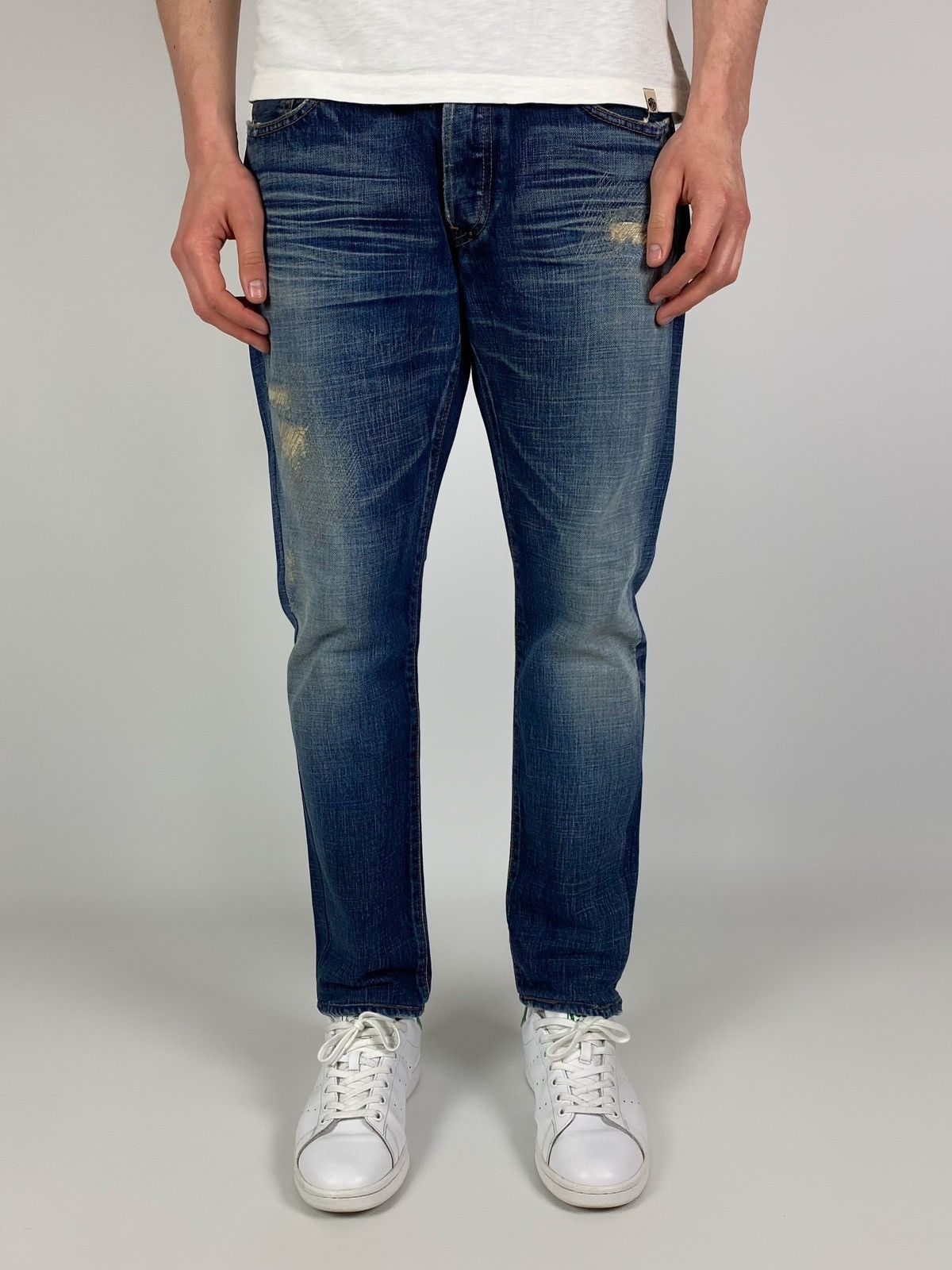Prps PRPS Repaired Cropped Denim Jeans Pants Size 32 Size US 32 / EU 48 - 1 Thumbnail